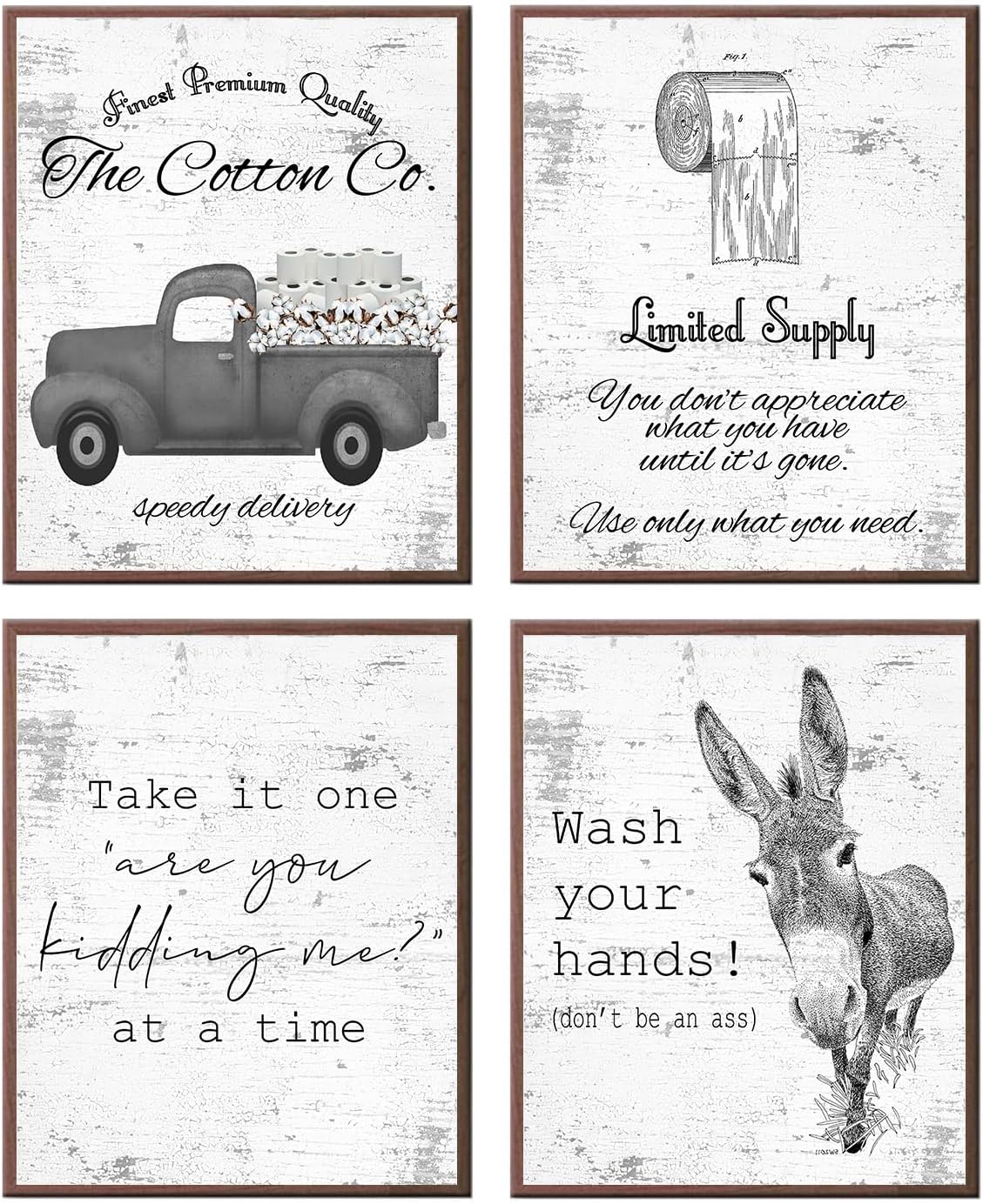 I Herd That! - Funny Farmhouse Bathroom Themed Decor Wall Art Prints Farm Rustic