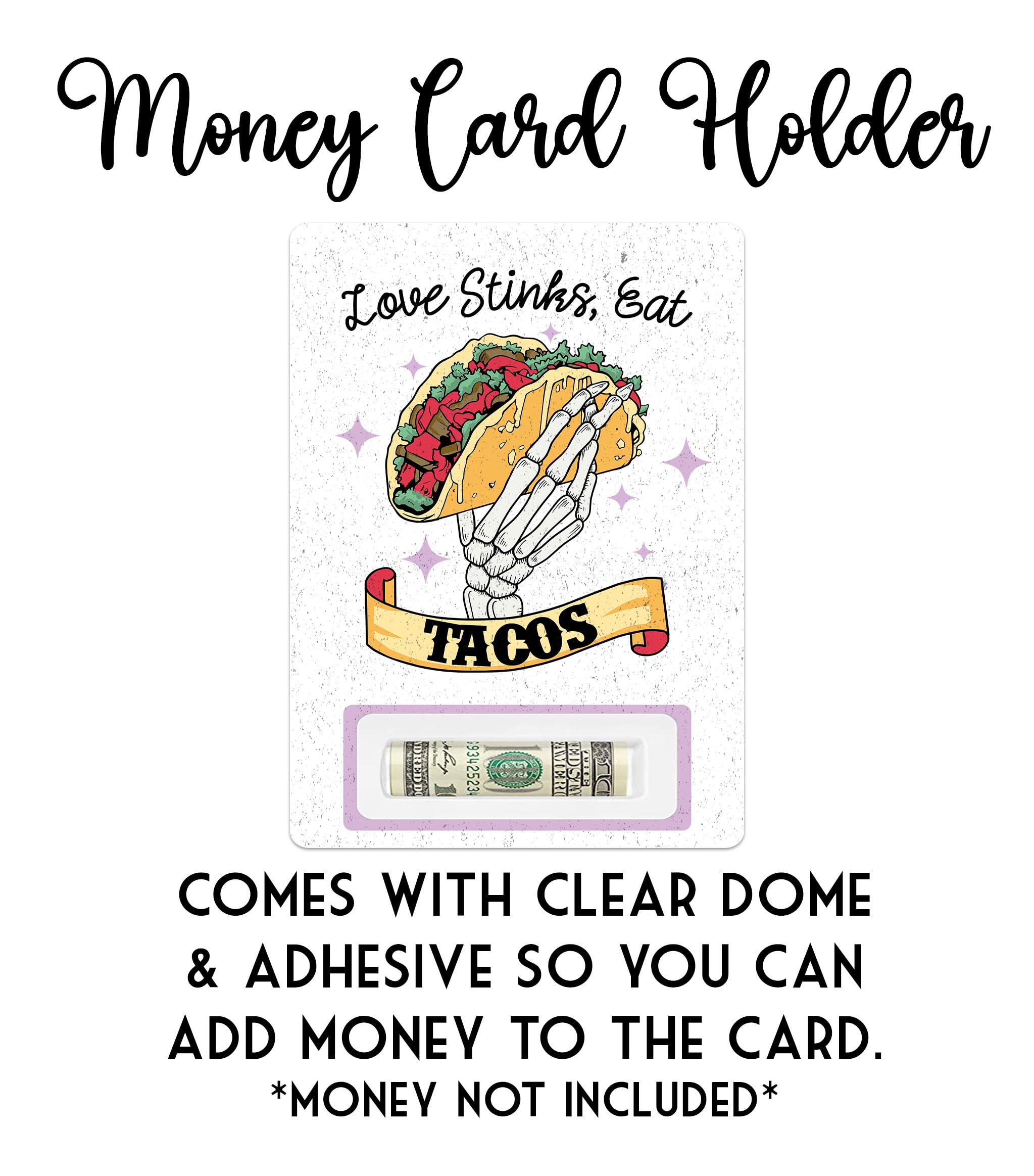 Snarky Valentine cash holder card reading cupid is stupid