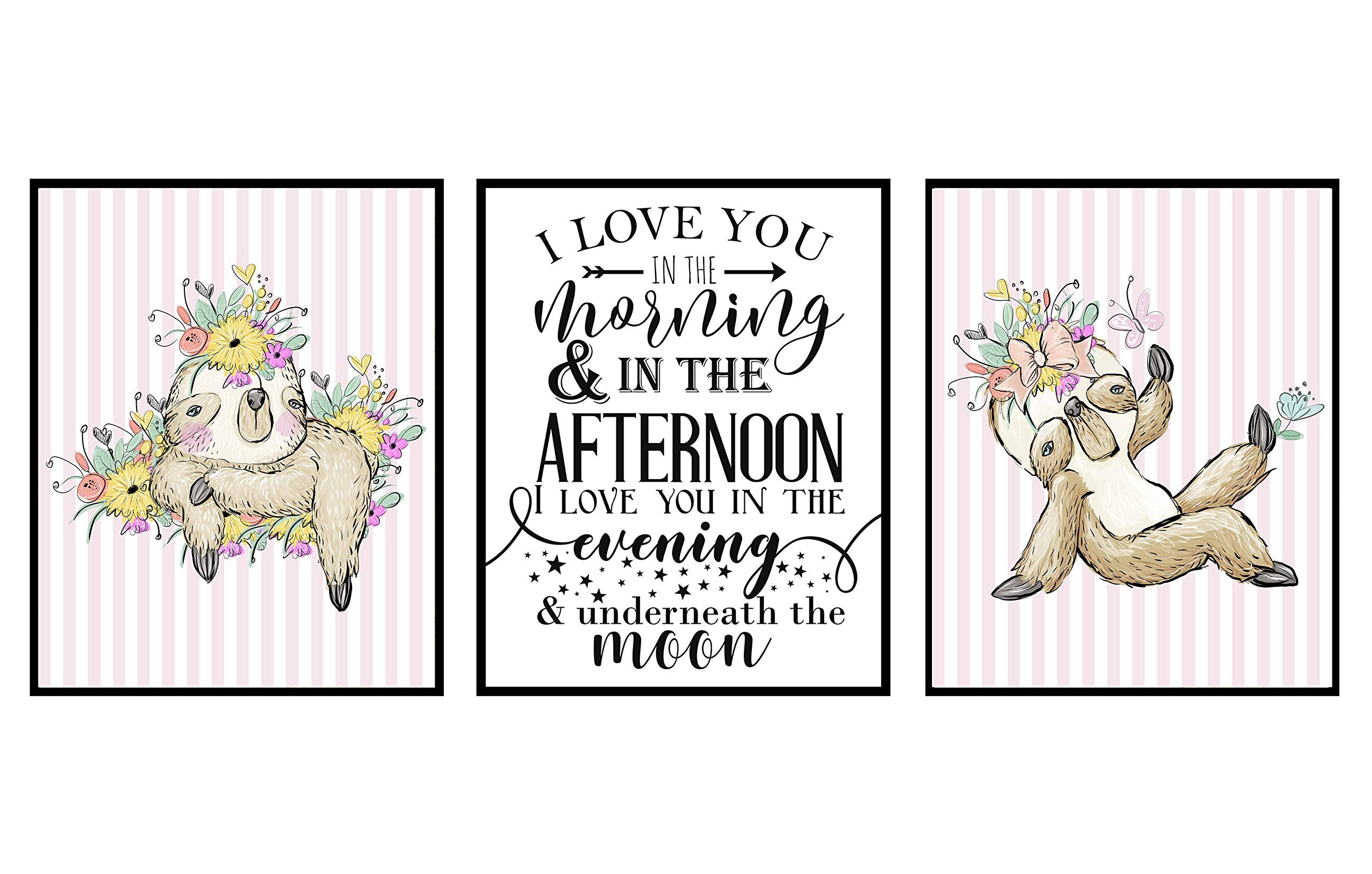 Sloth Mix and Match - Wall Art Prints Decoration Bath Room Humorous Funny
