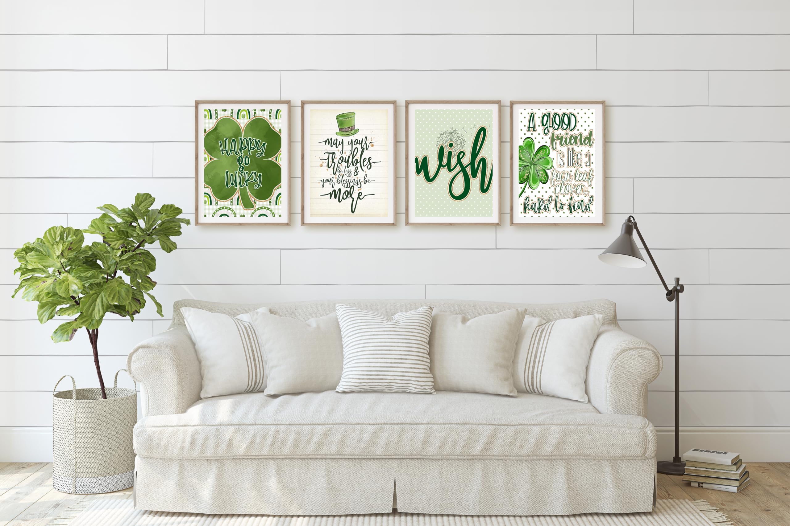 St. Patrick's Day Gnome Bathroom Prints - Lucky Decor Set