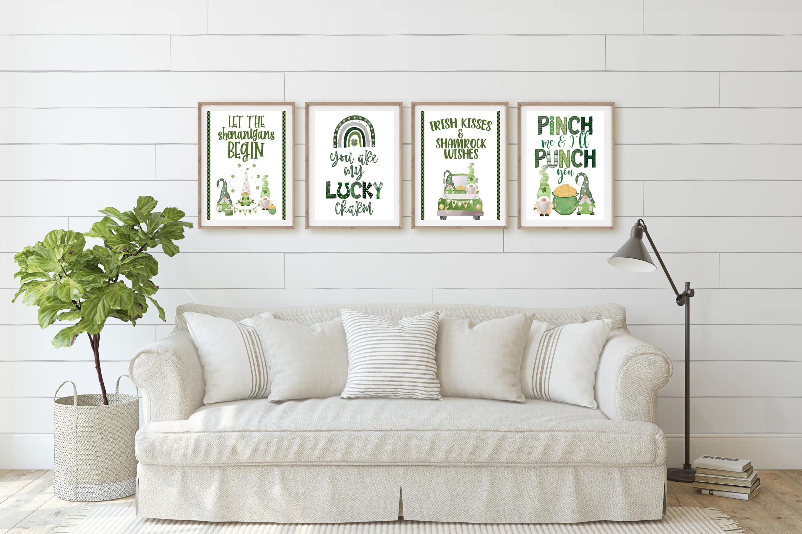 St. Patrick's Day Gnome Wall Art Prints - Lucky Holiday Set