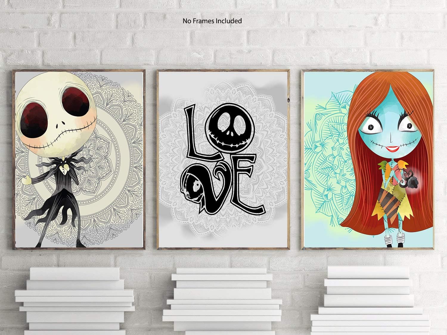 Nightmare Before Christmas Themed Character Wall Art Decor Baby Nursery