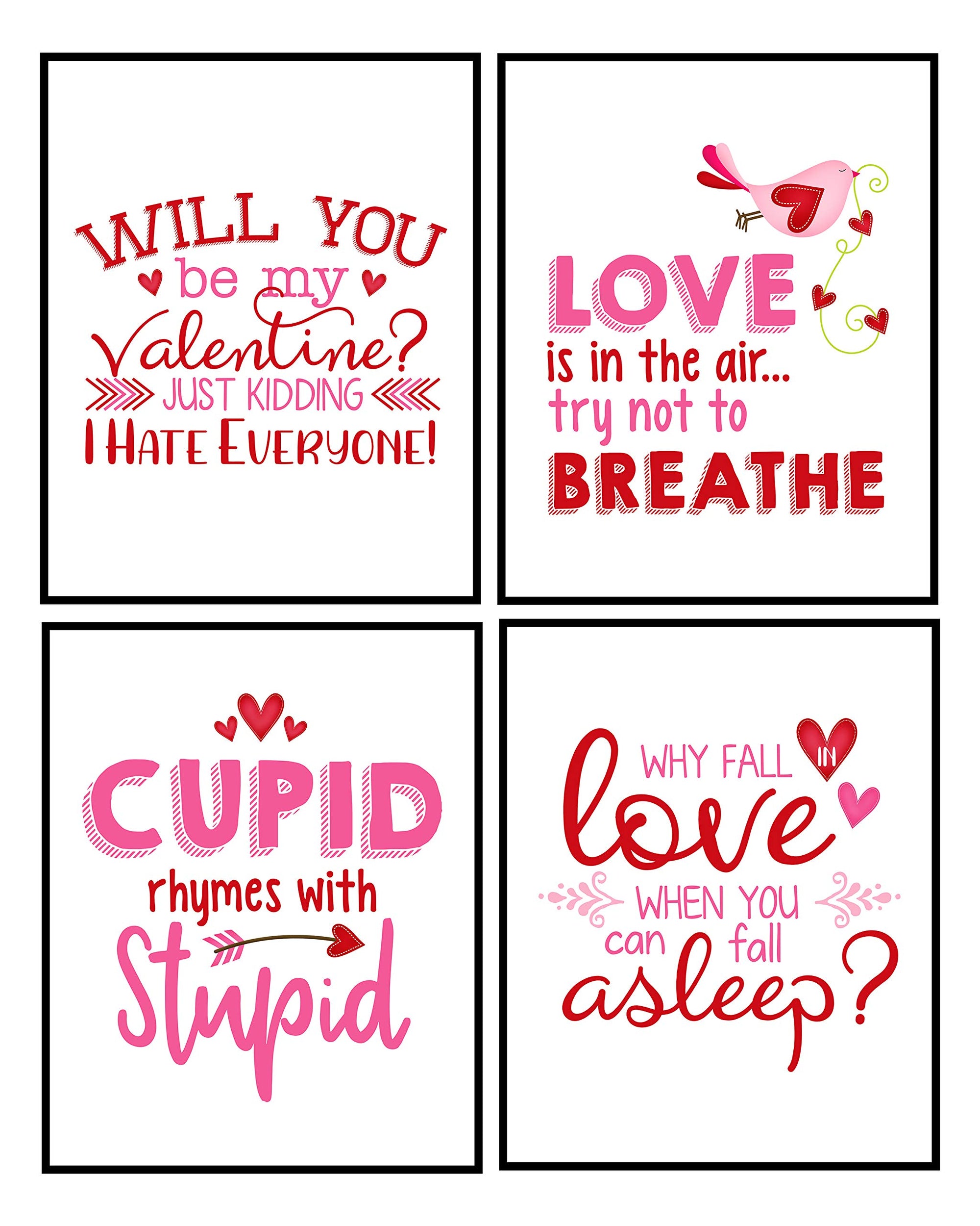 Valentine's Day Art Print Wall Art Sets