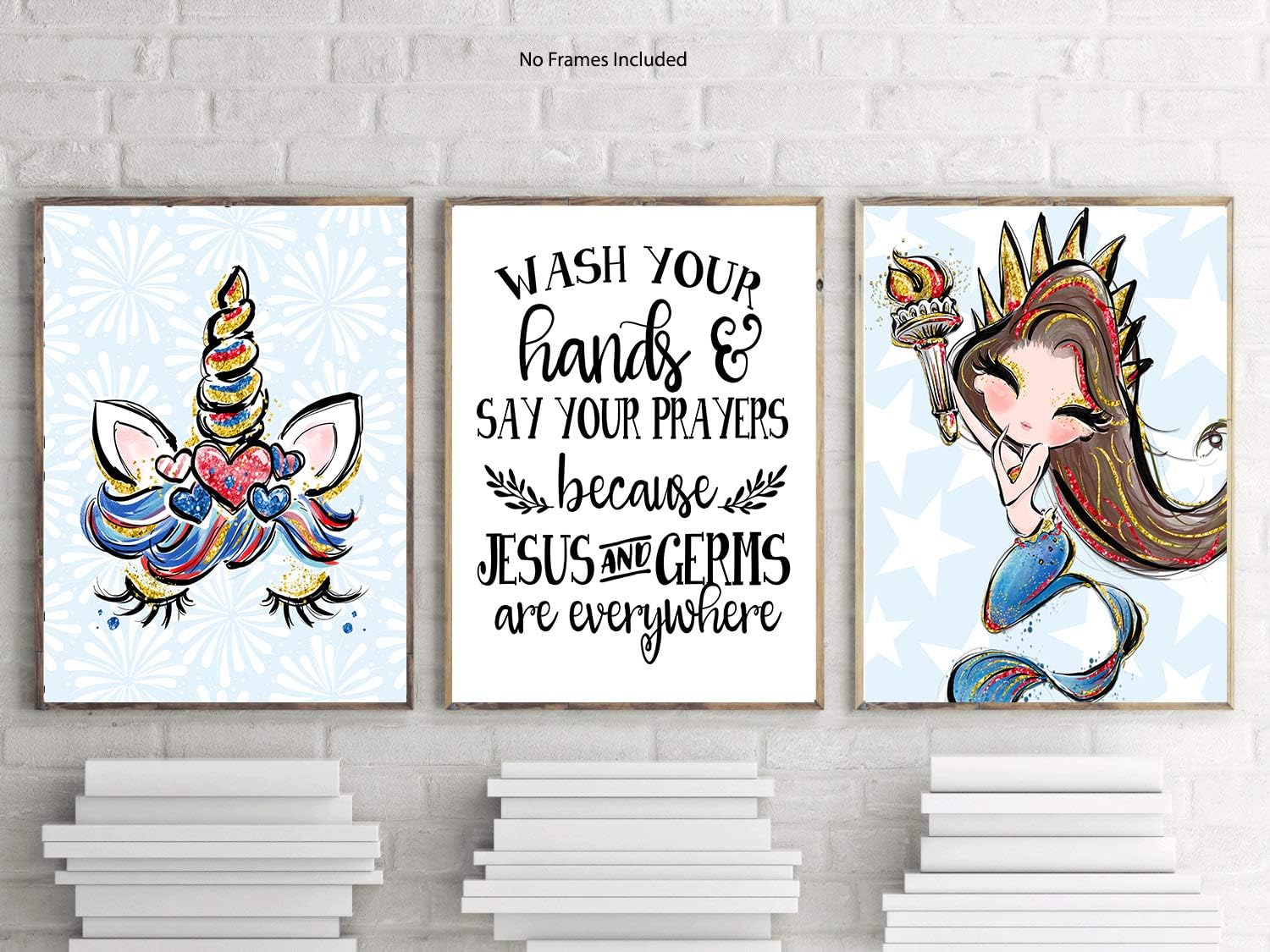 Liberty Freedom Firecracker Red White Blue Themed Room Wall Art Prints Decor Sets