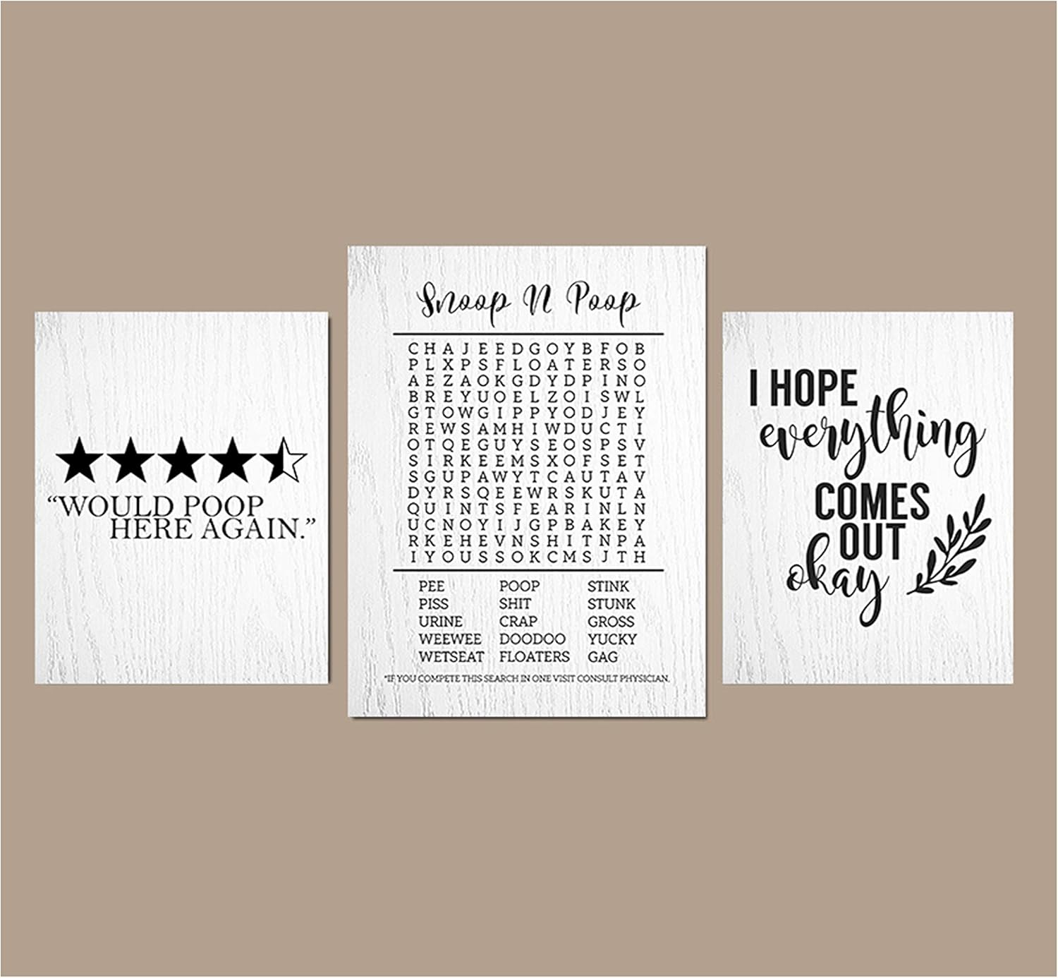 I Herd That! - Funny Farmhouse Bathroom Themed Decor Wall Art Prints Farm Rustic