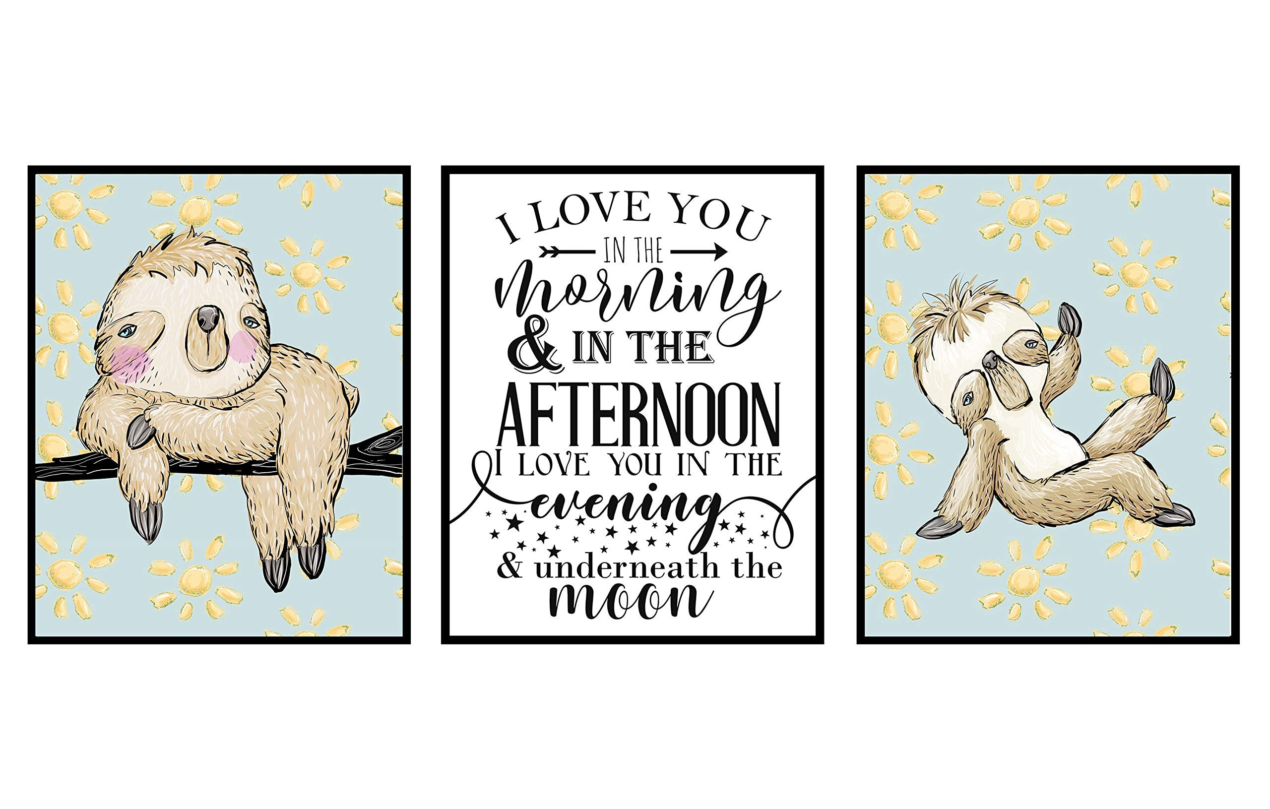 Sloth Mix and Match - Wall Art Prints Decoration Bath Room Humorous Funny