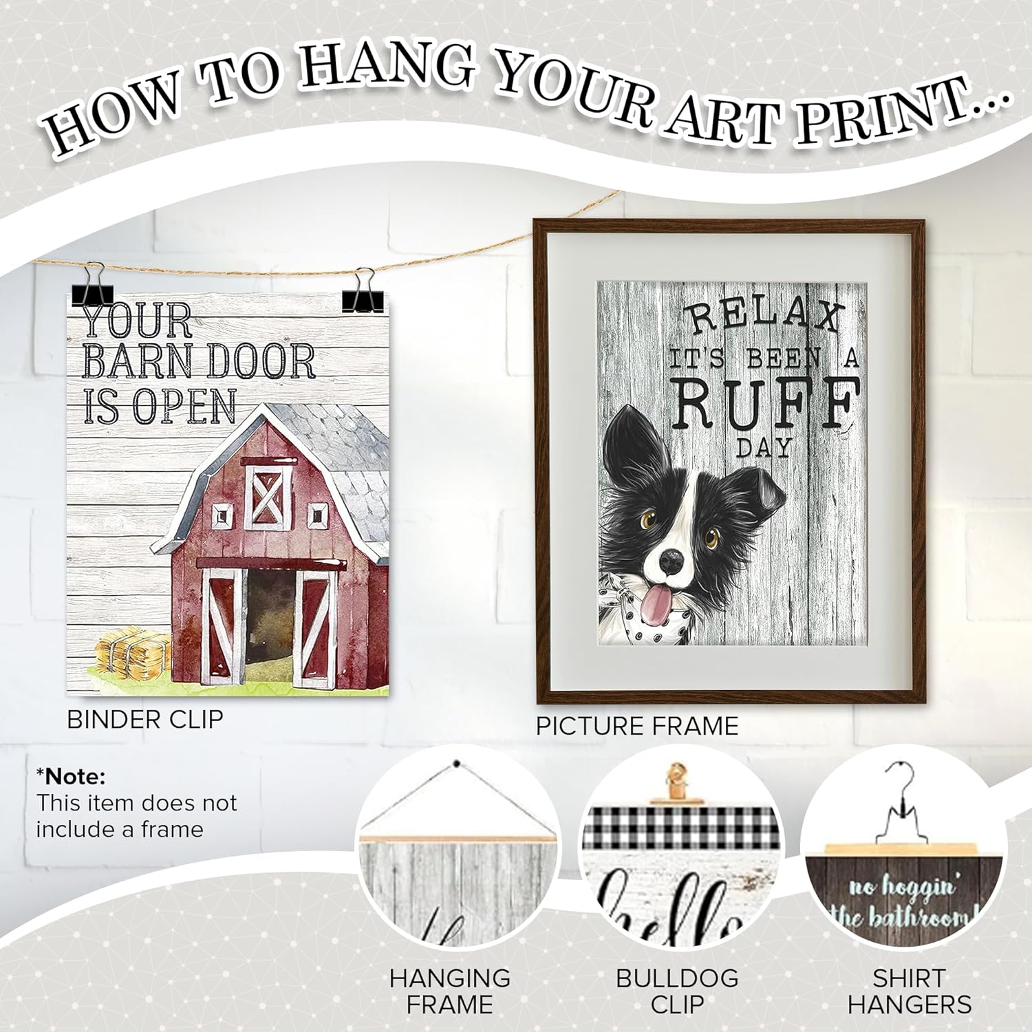 I Herd That! - Funny Farmhouse Bathroom Themed Decor Wall Art Prints Farm Rustic