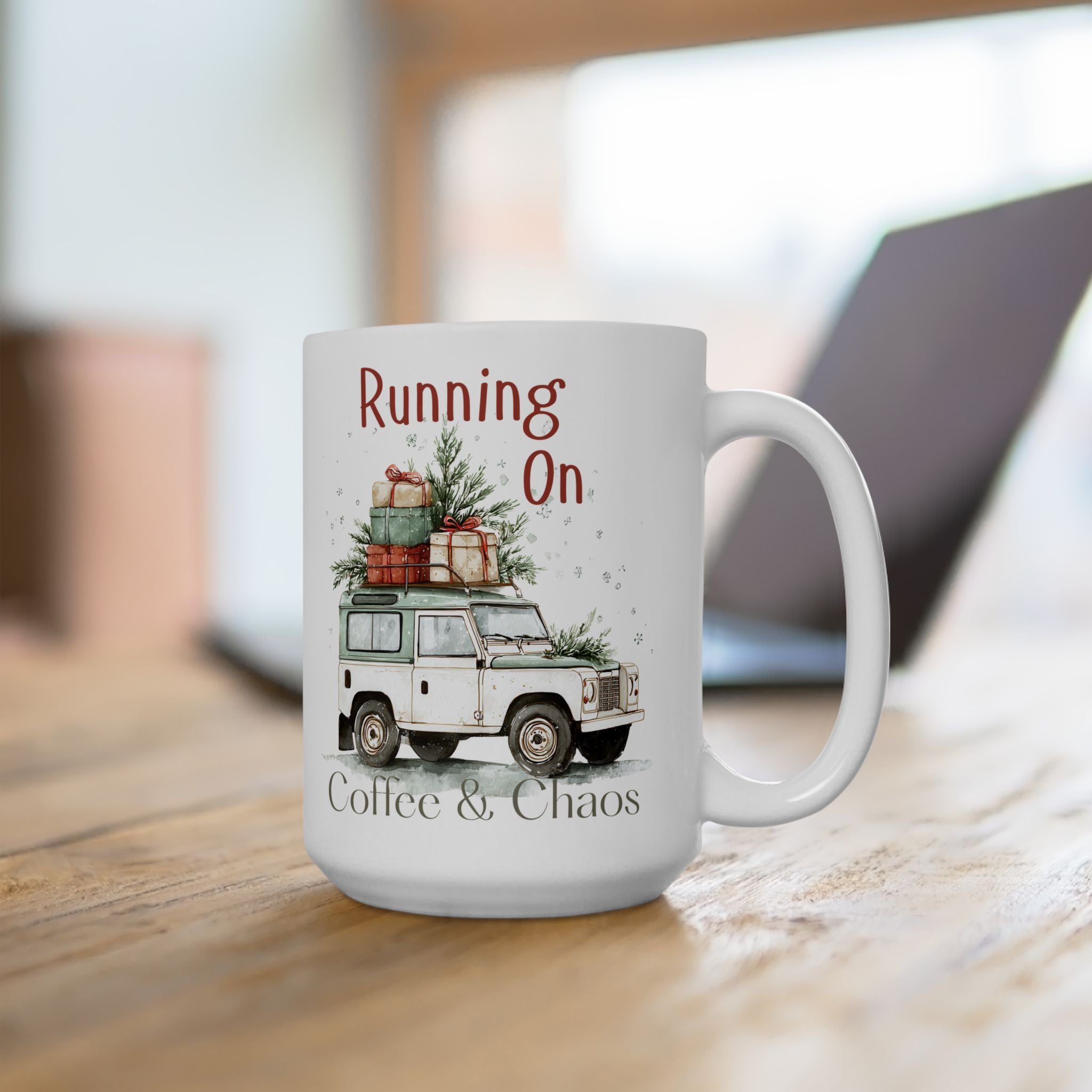 Christmas Truck Coffee Mug – Rustic Holiday Vintage Truck with Gifts (11oz, 15oz)
