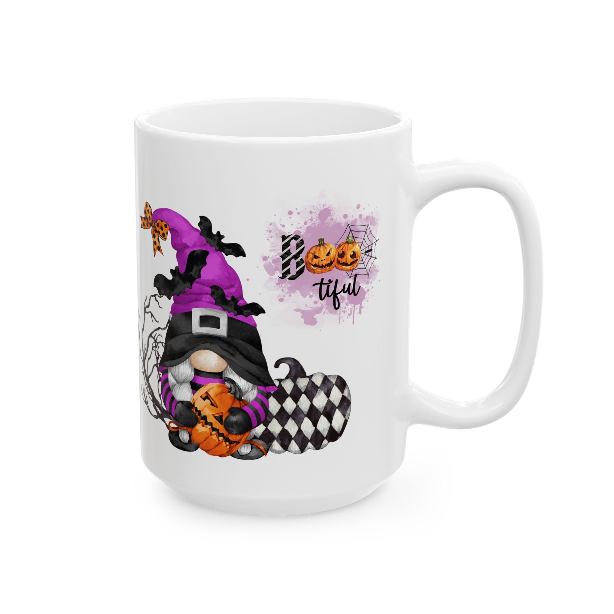 Boo-tiful – Funny Gnome Witch Halloween Coffee Mug (11oz, 15oz)