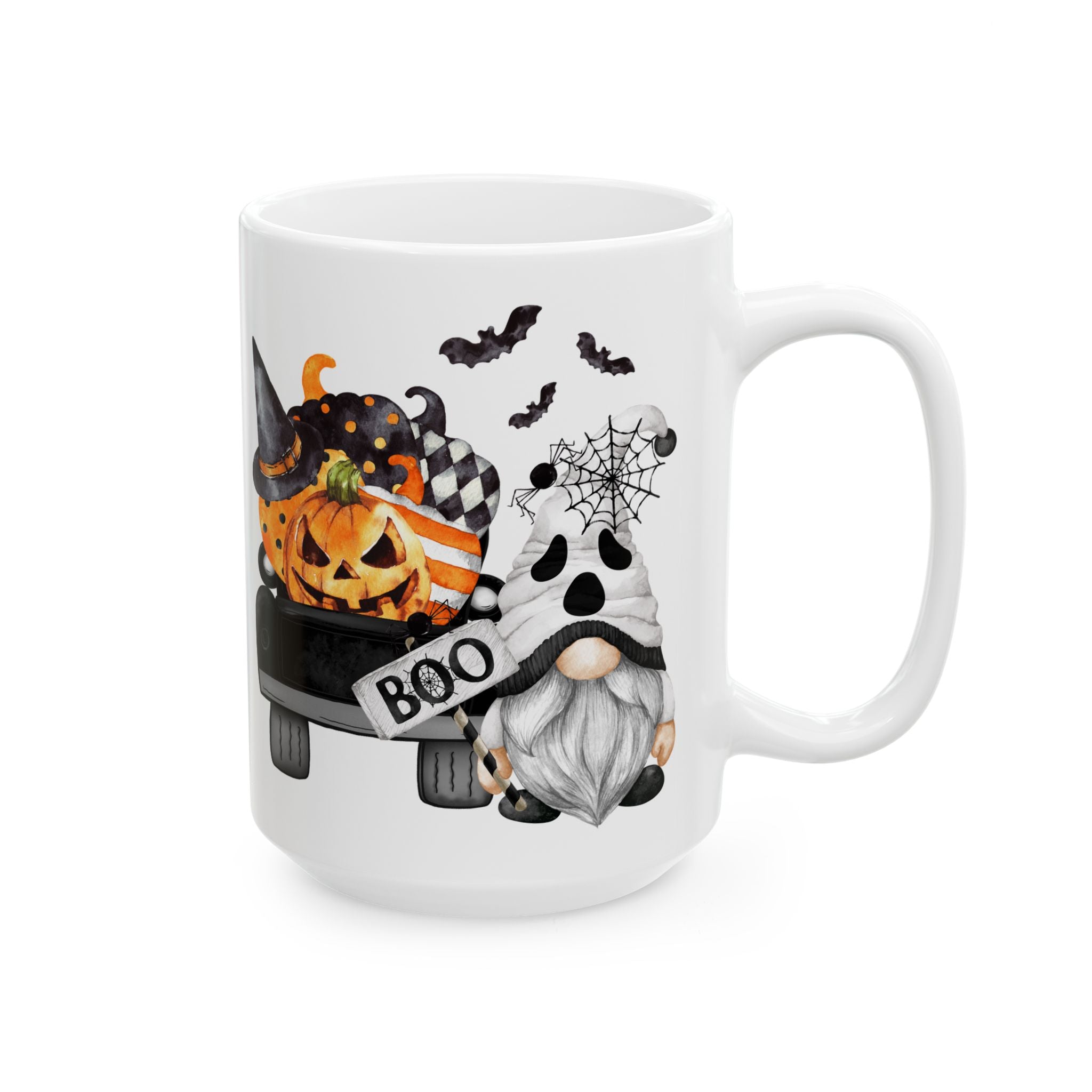 BOO! – Cute Gnome Ghost Funny Halloween Coffee Mug (11oz, 15oz)