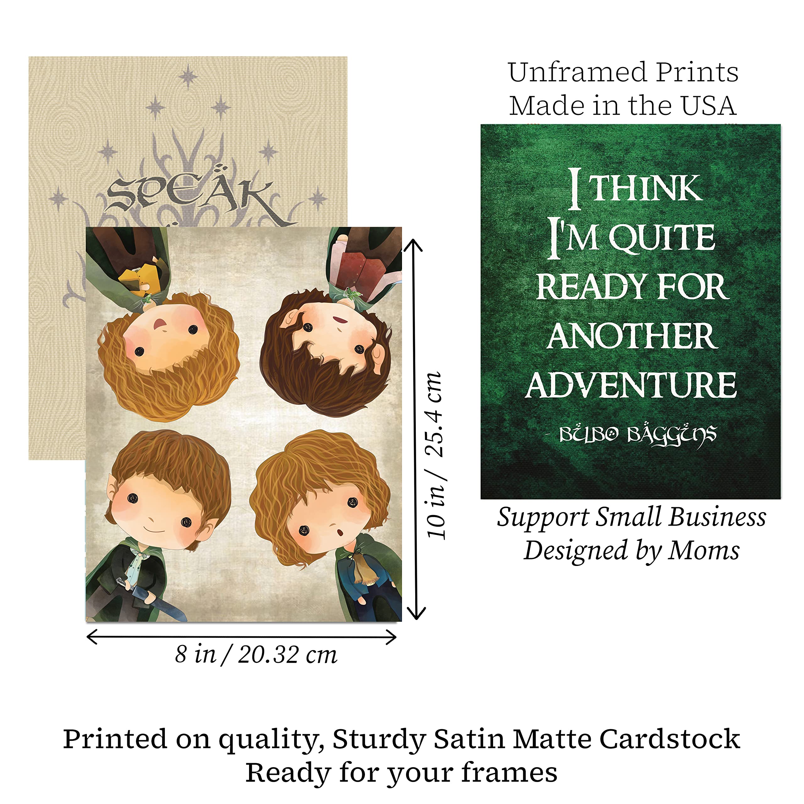Race Day & Adventure Quote Wall Art Prints - Room Decor Set