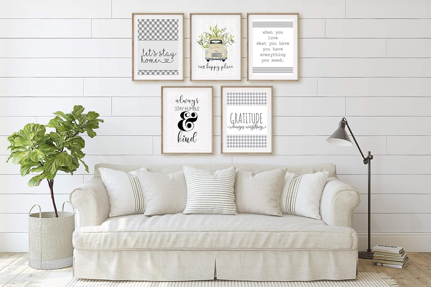 Silly Goose Gifts Home Family Room Themed Decor Art Print Wall Gift Sets Typography Rustic Unframed Pictures Signs (Bless This Nest)