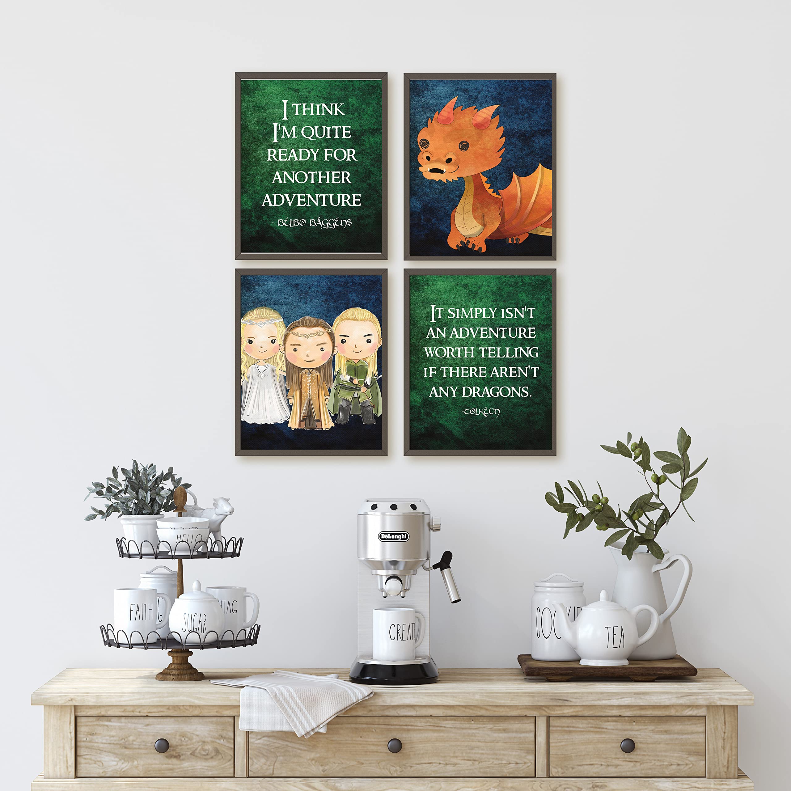 Race Day & Adventure Quote Wall Art Prints - Room Decor Set