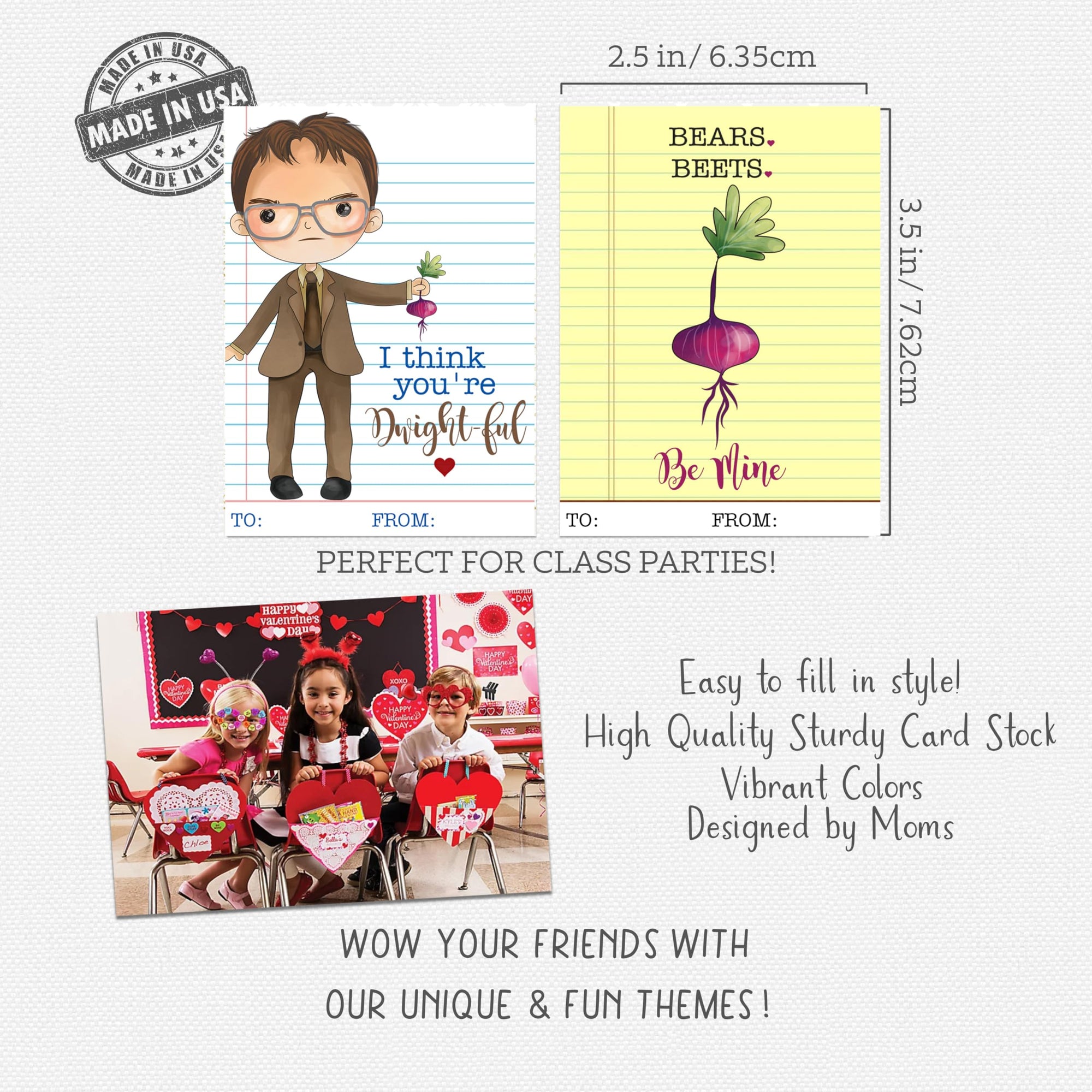Funny Workplace Coworker Themed Valentine's Day Card Set (Set of 24) Classroom Exchange