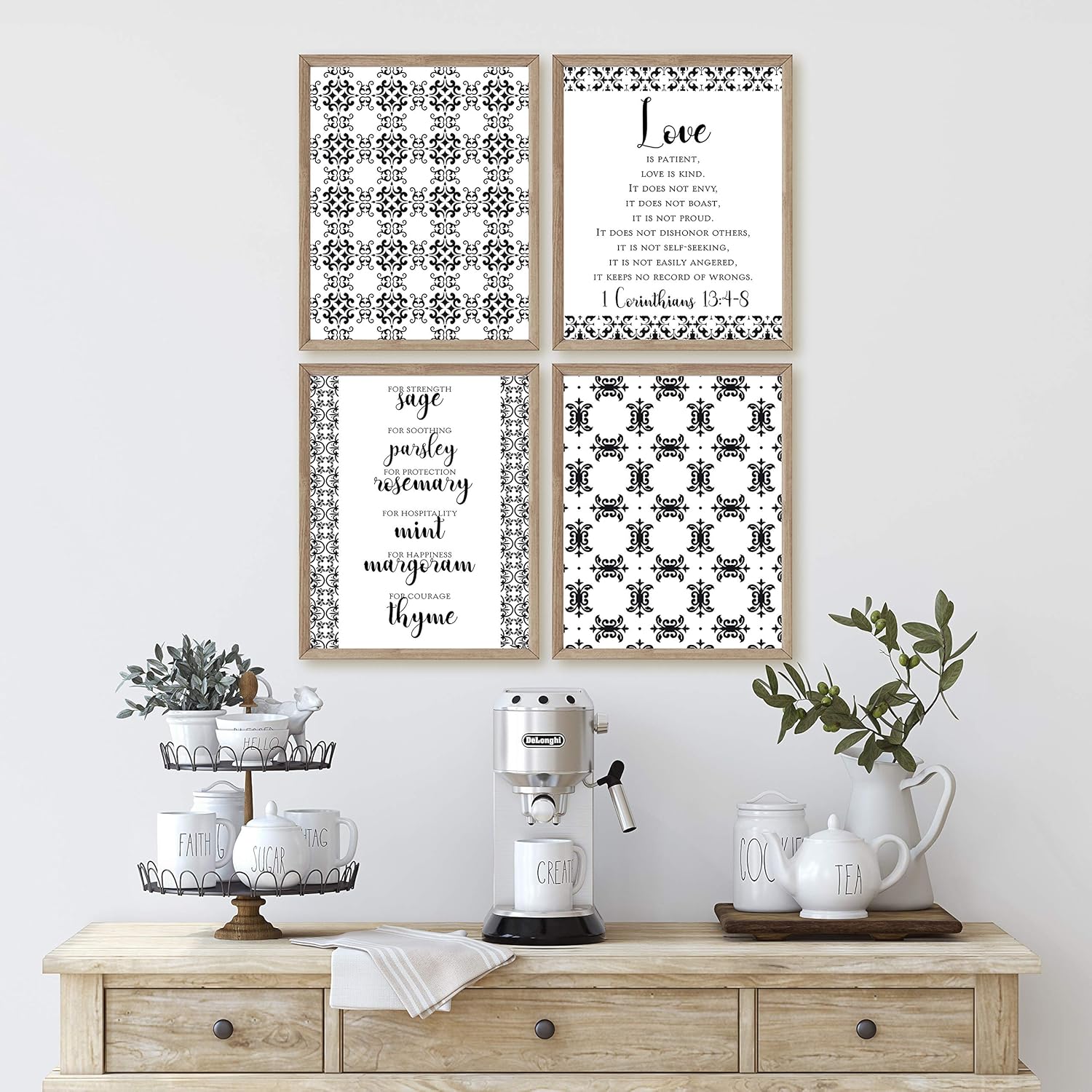 Home & Family Themed Room Wall Art Print Decor