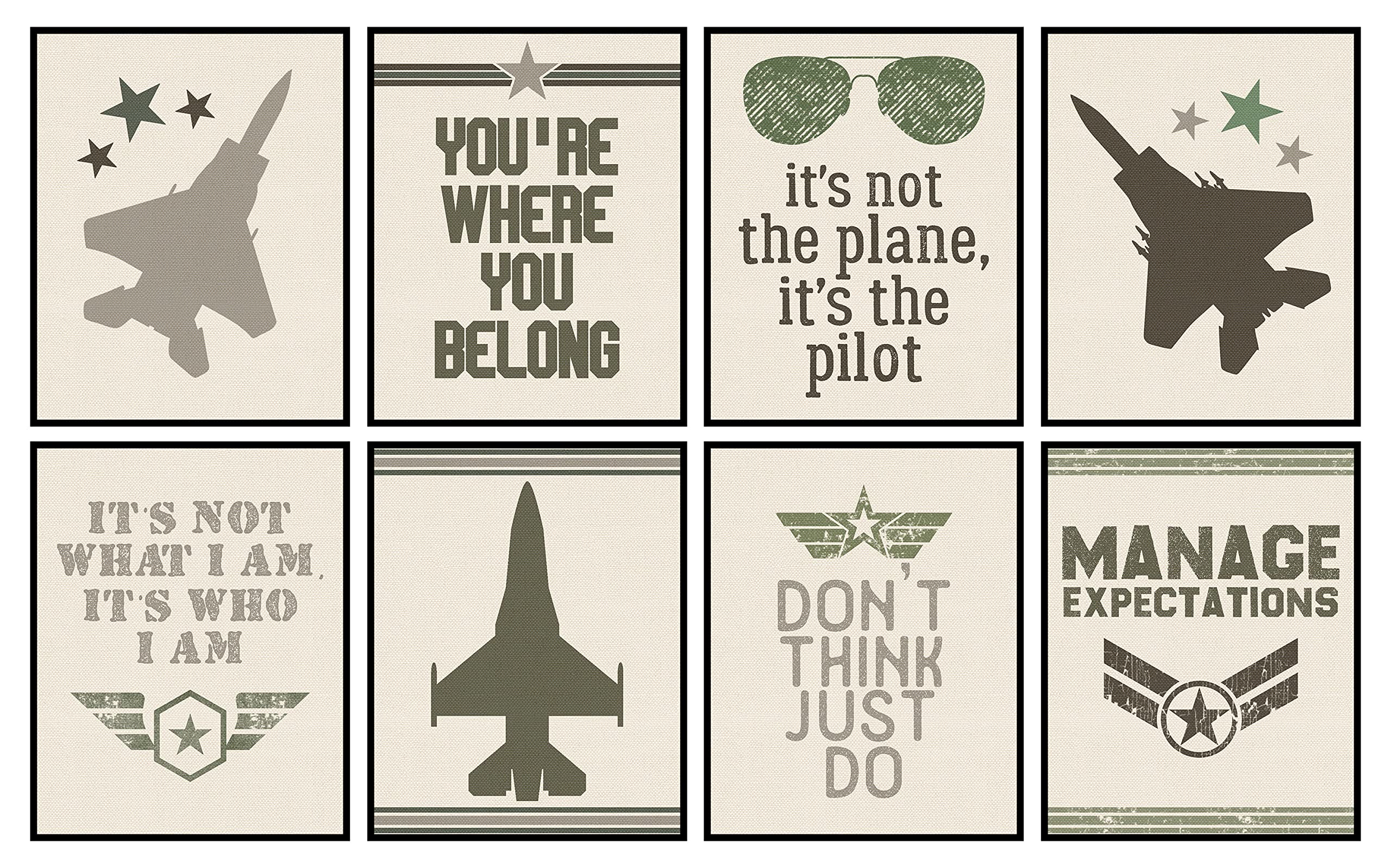 Ace of the Skies - Jet Themed Room Wall Art Print Poster Sign Decor
