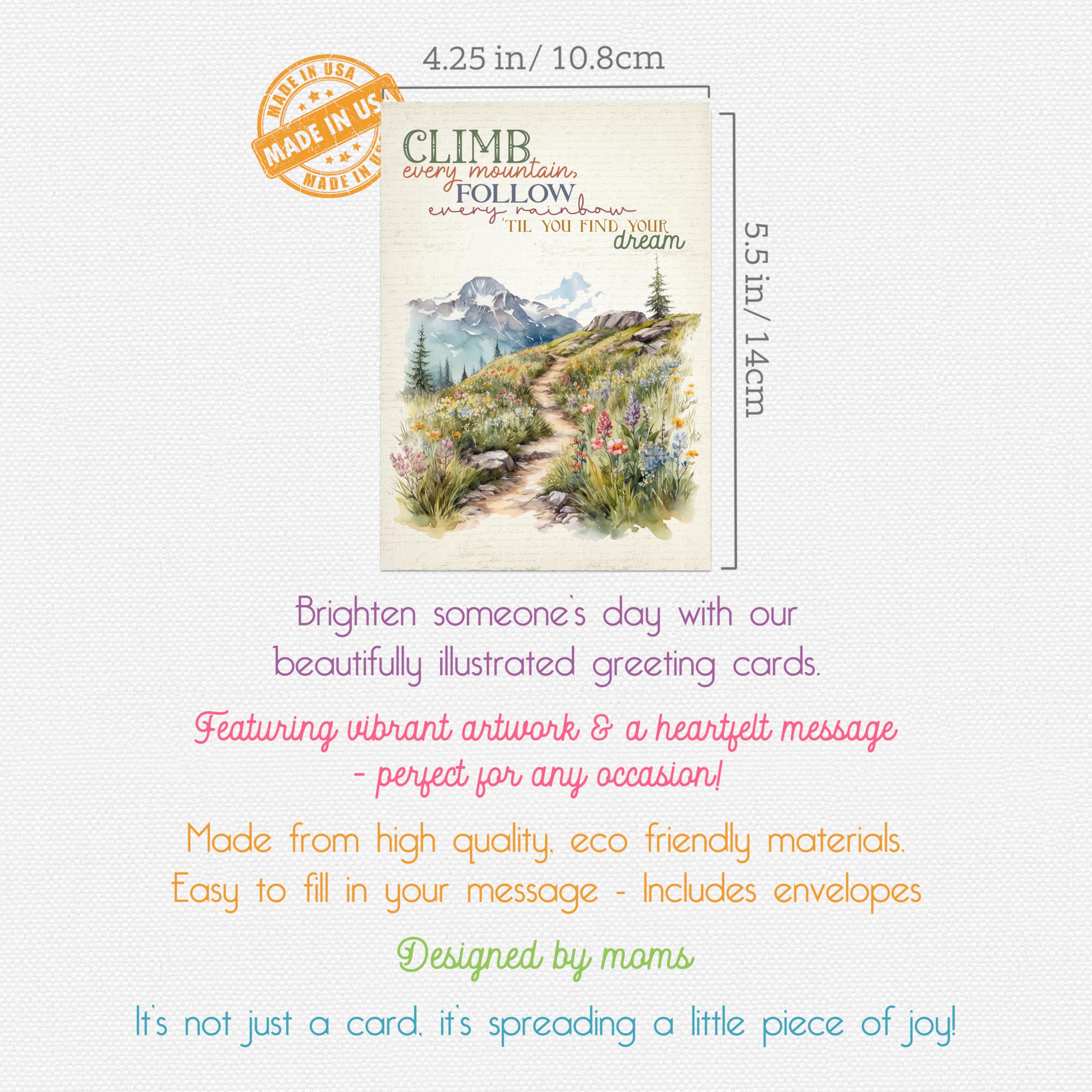 Whimsical Musical Film Greeting Cards - Set of 7 with Envelopes, Blank
