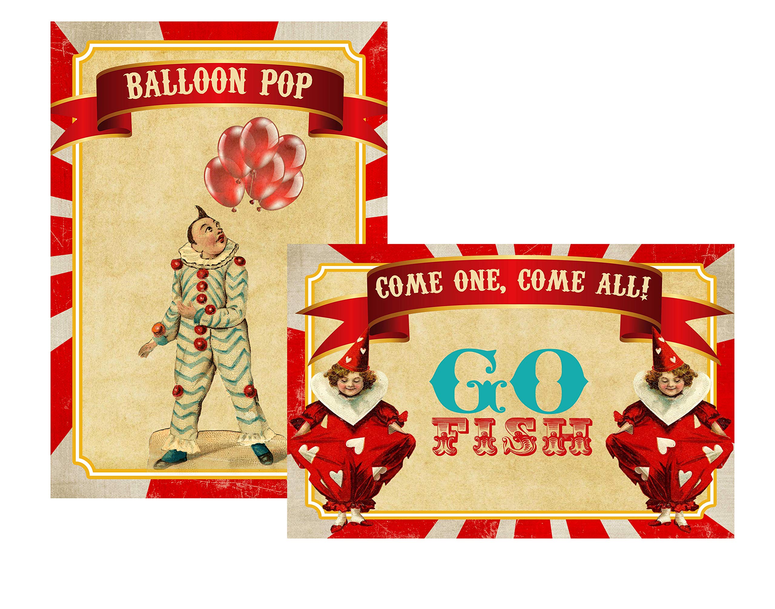 Retro Circus Themed Party Supply Supplies Invite Decor Birthday Carnival Food Signs