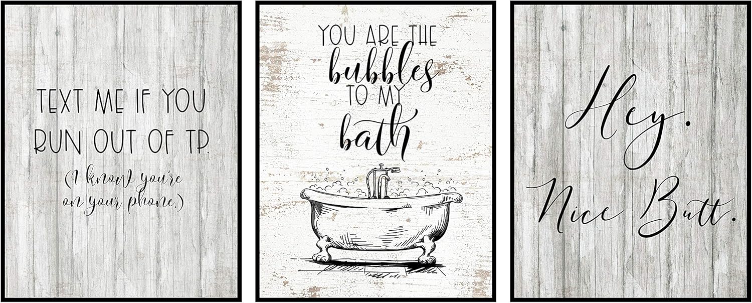 I Herd That! - Funny Farmhouse Bathroom Themed Decor Wall Art Prints Farm Rustic
