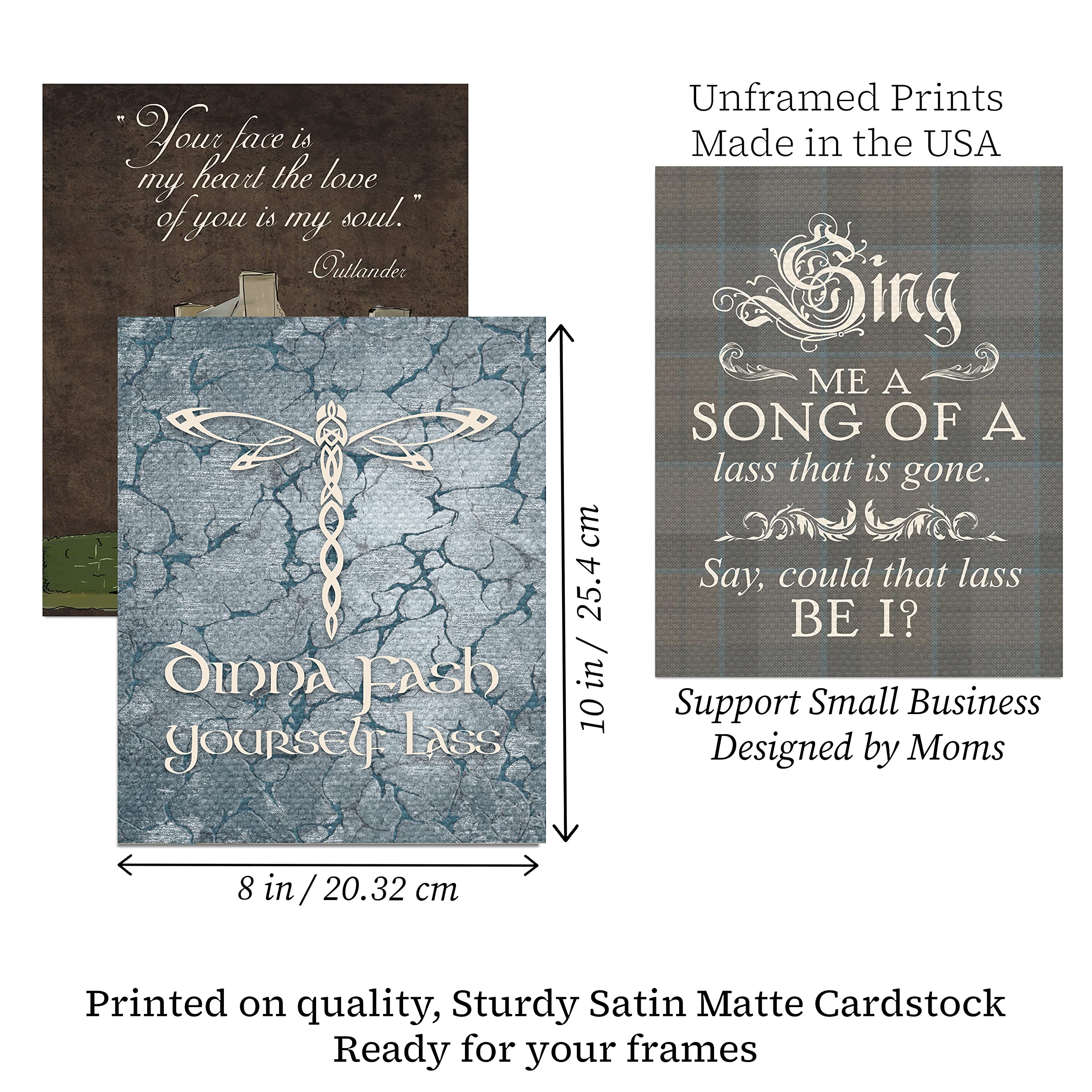 Blood Of My Blood Scottish Highlands Wall Art Prints - Set of 3, 8x10