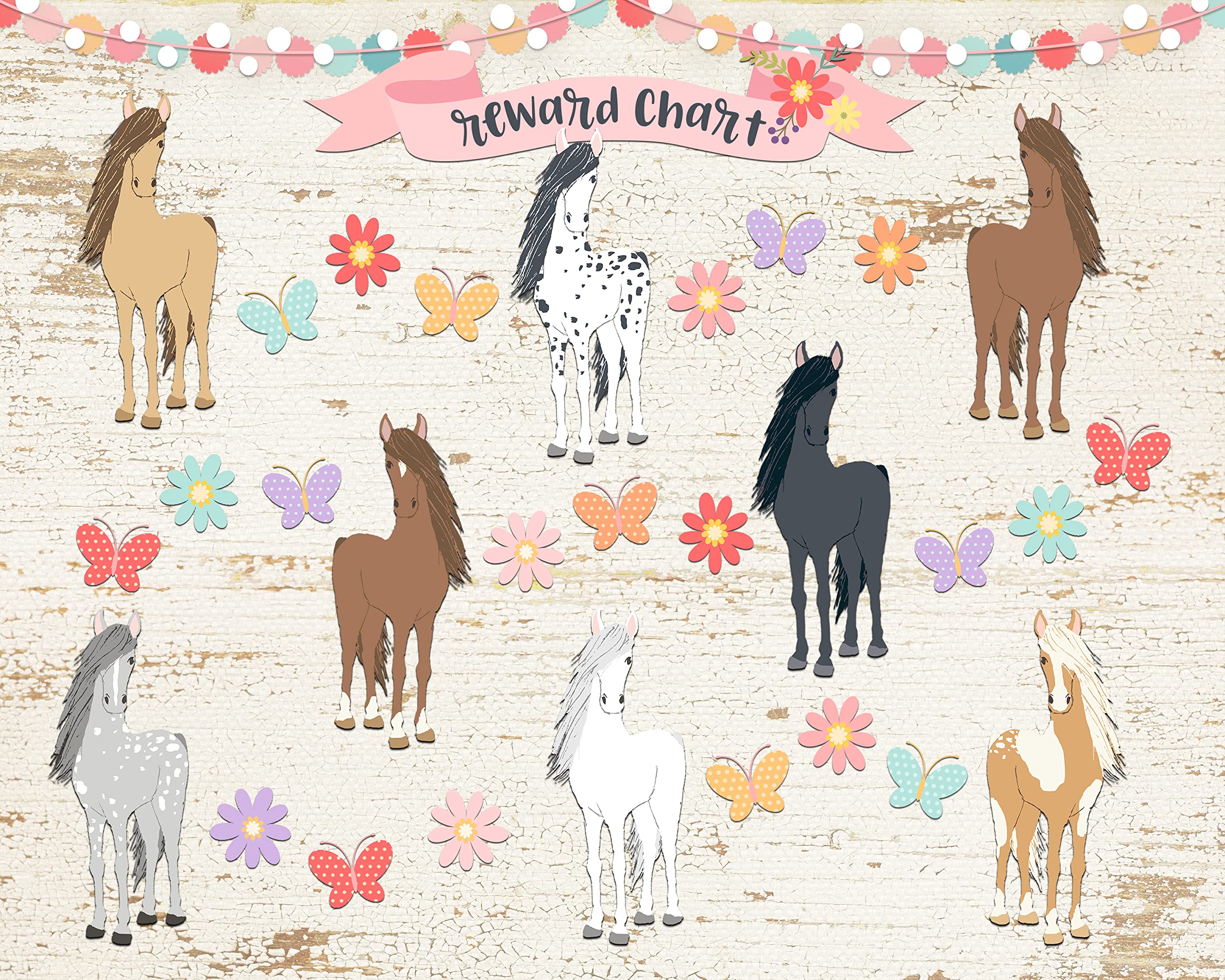 Darling Character Themed Kids Child Behavior Responsibility Motivation Reward Charts Set of Six
