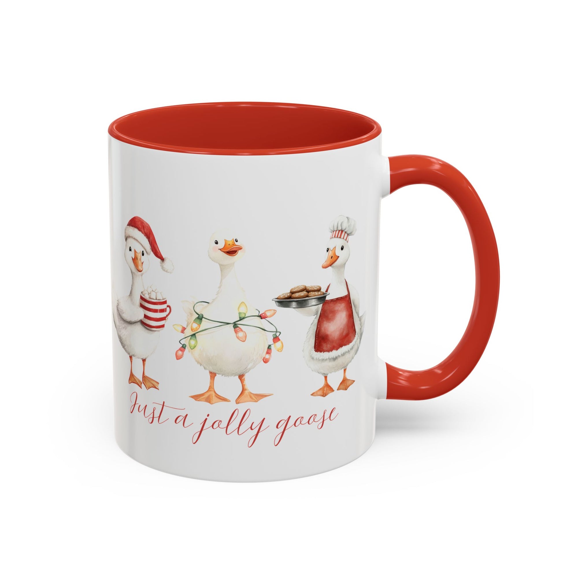 Just a Jolly Goose Coffee Mug — Christmas Holiday Goose Cup (11oz & 15oz)