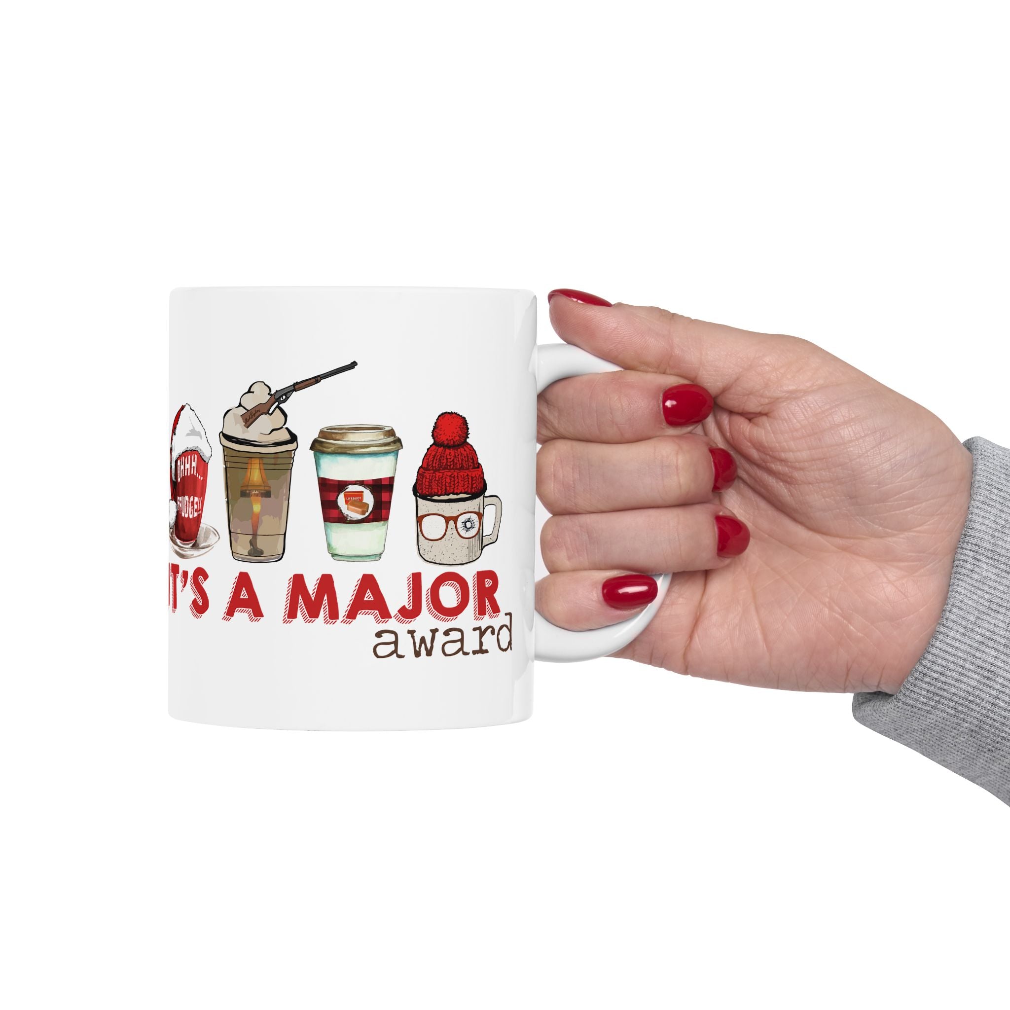 It's A Major Award - Funny Christmas Coffee Movie Themed Mug