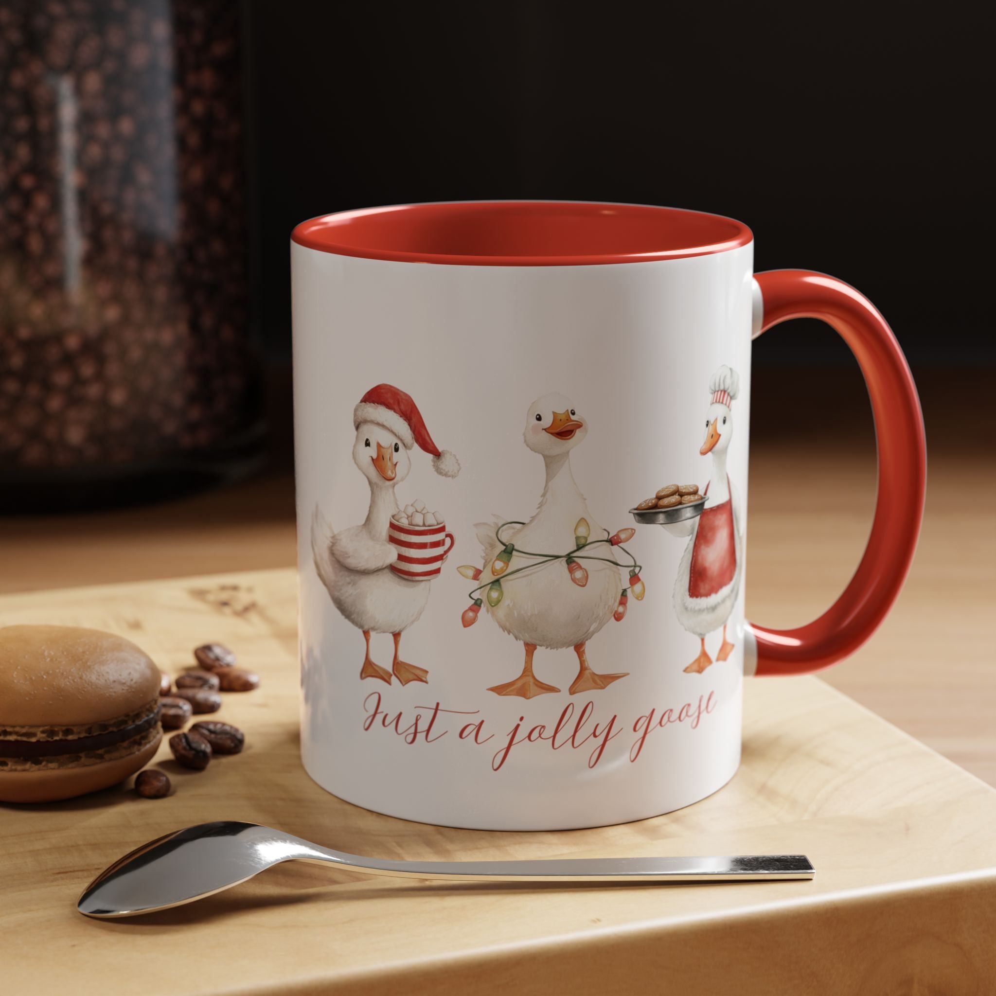 Just a Jolly Goose Coffee Mug — Christmas Holiday Goose Cup (11oz & 15oz)