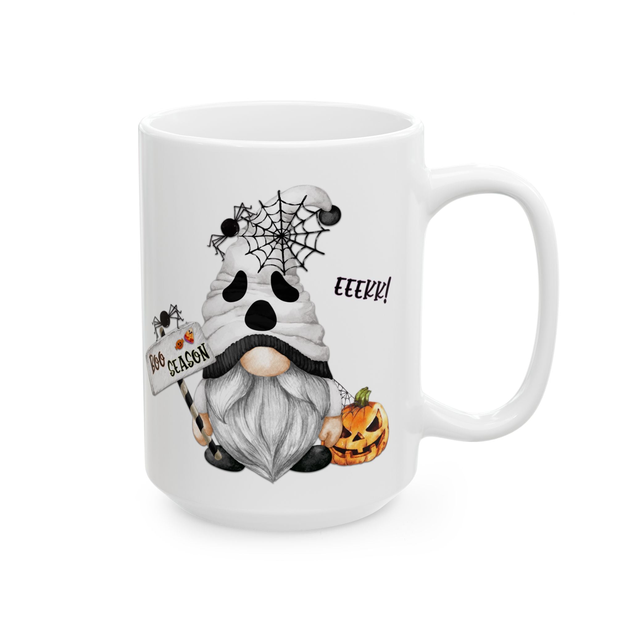 It's Boo Season – Cute Gnome Ghost Funny Halloween Coffee Mug (11oz, 15oz)