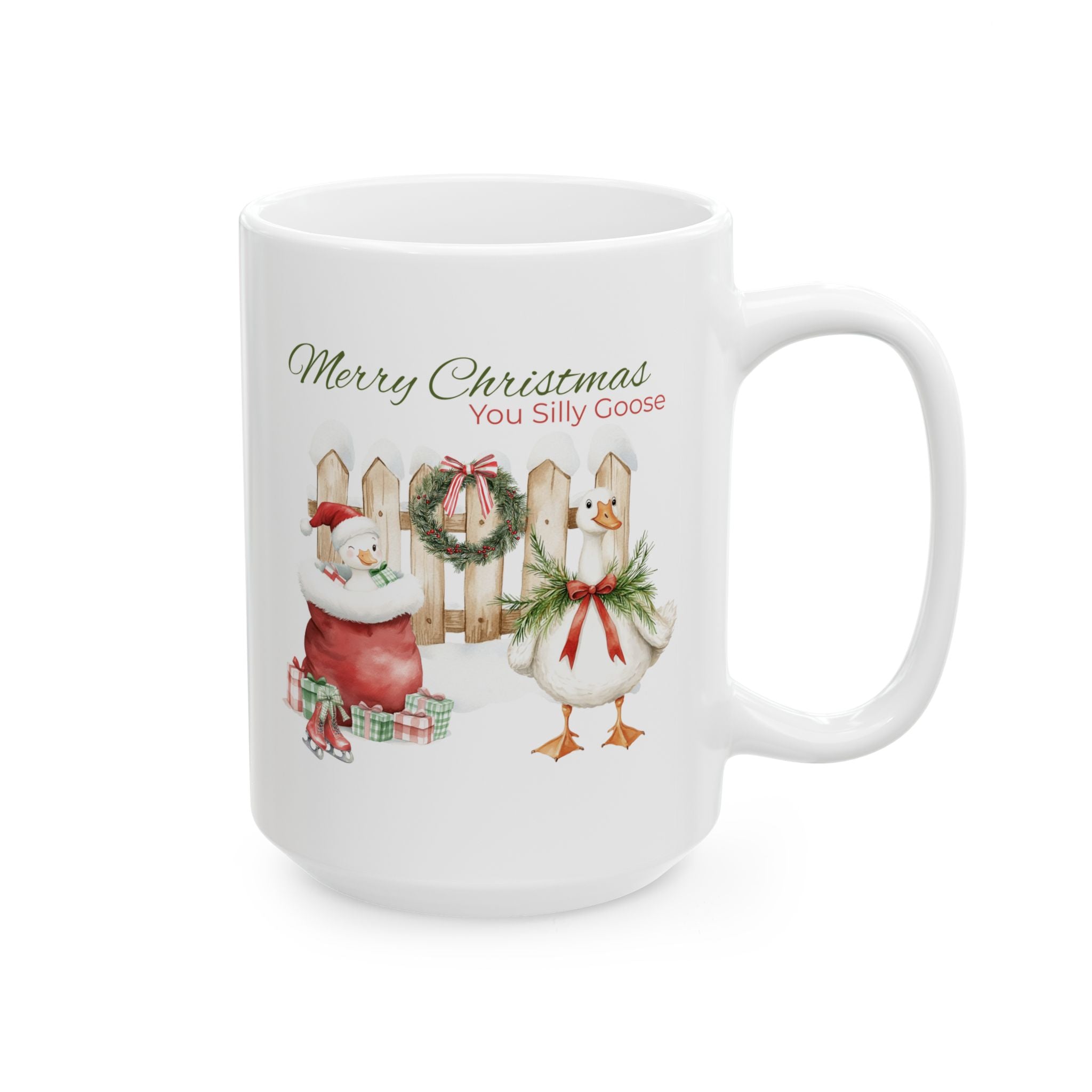 Merry Christmas Silly Goose Holiday Gift Season Comfort Ceramic Mug