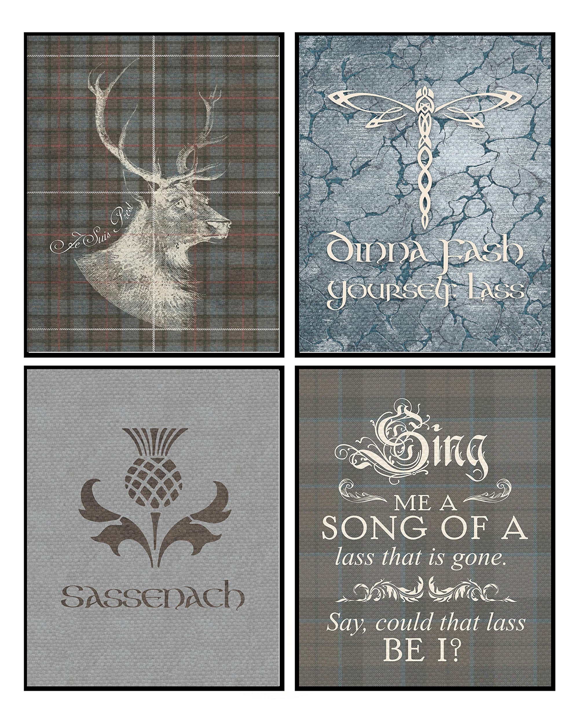 Scottish Scottish Highlands - Romantic Room Wall Art Decor Prints Sign Unframed