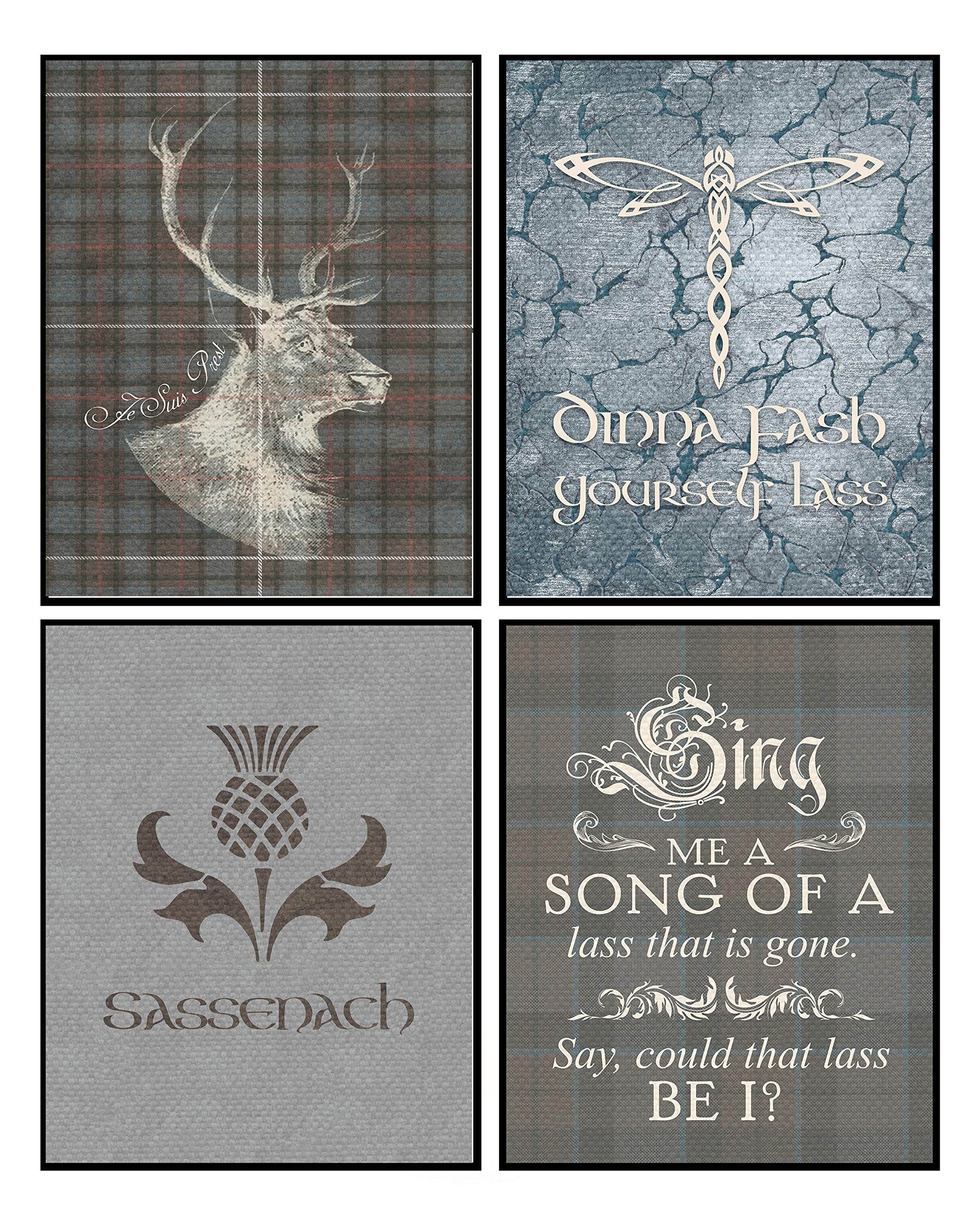 Scottish Scottish Highlands - Romantic Room Wall Art Decor Prints Sign Unframed