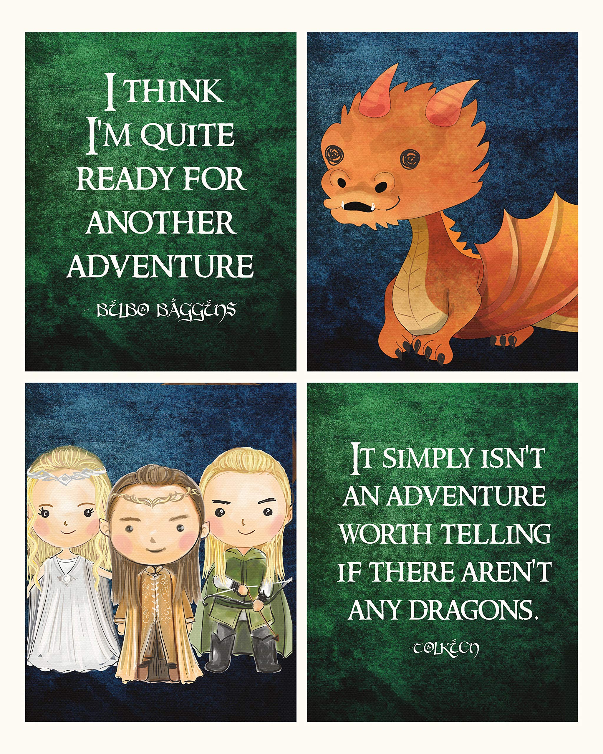 My Precious - Hobbit Book Racing Quote Wall Art Decor Prints Home Room Bathroom Nursery Decoration
