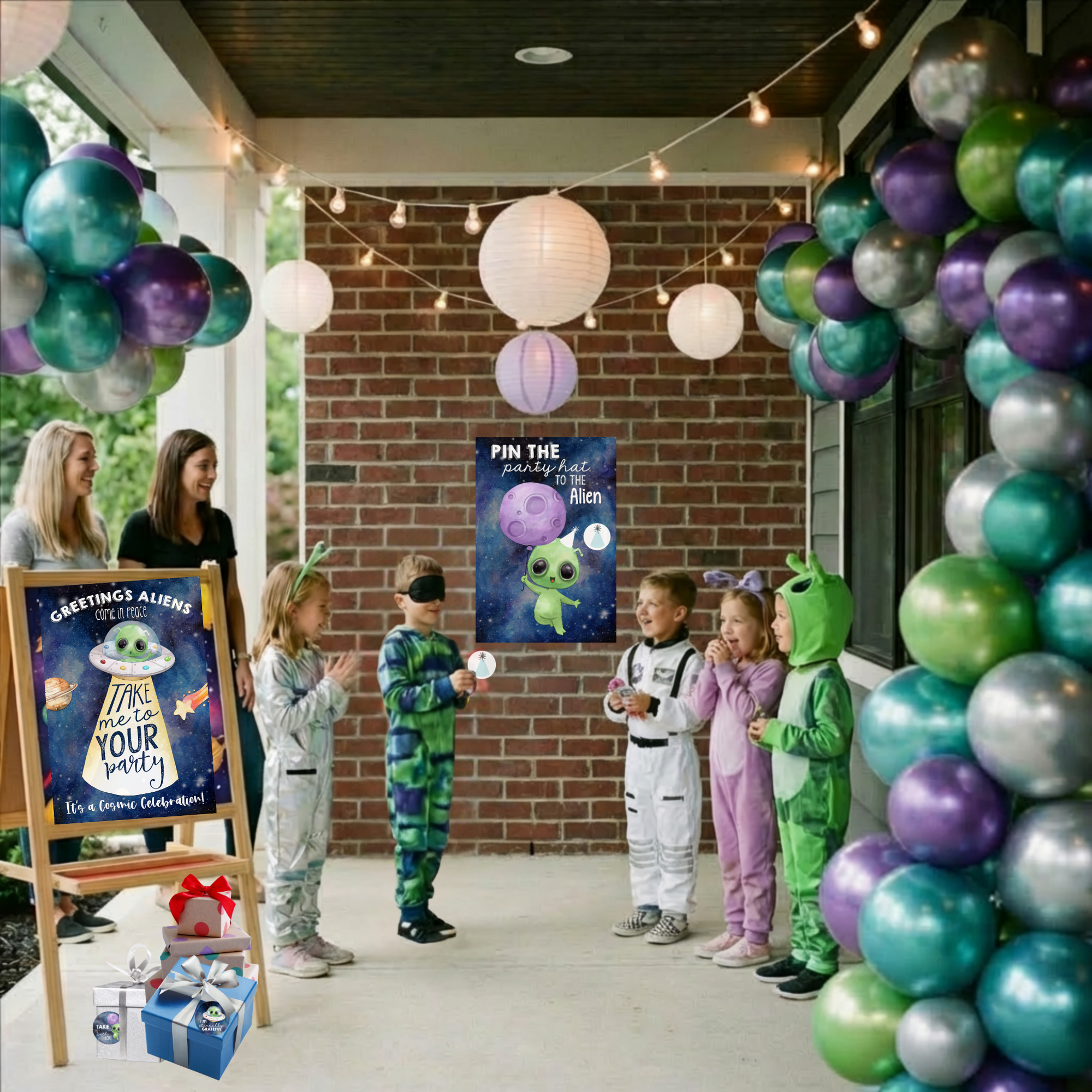 Out of This World Alien Party Bundle Kit - Digital Download 10pc