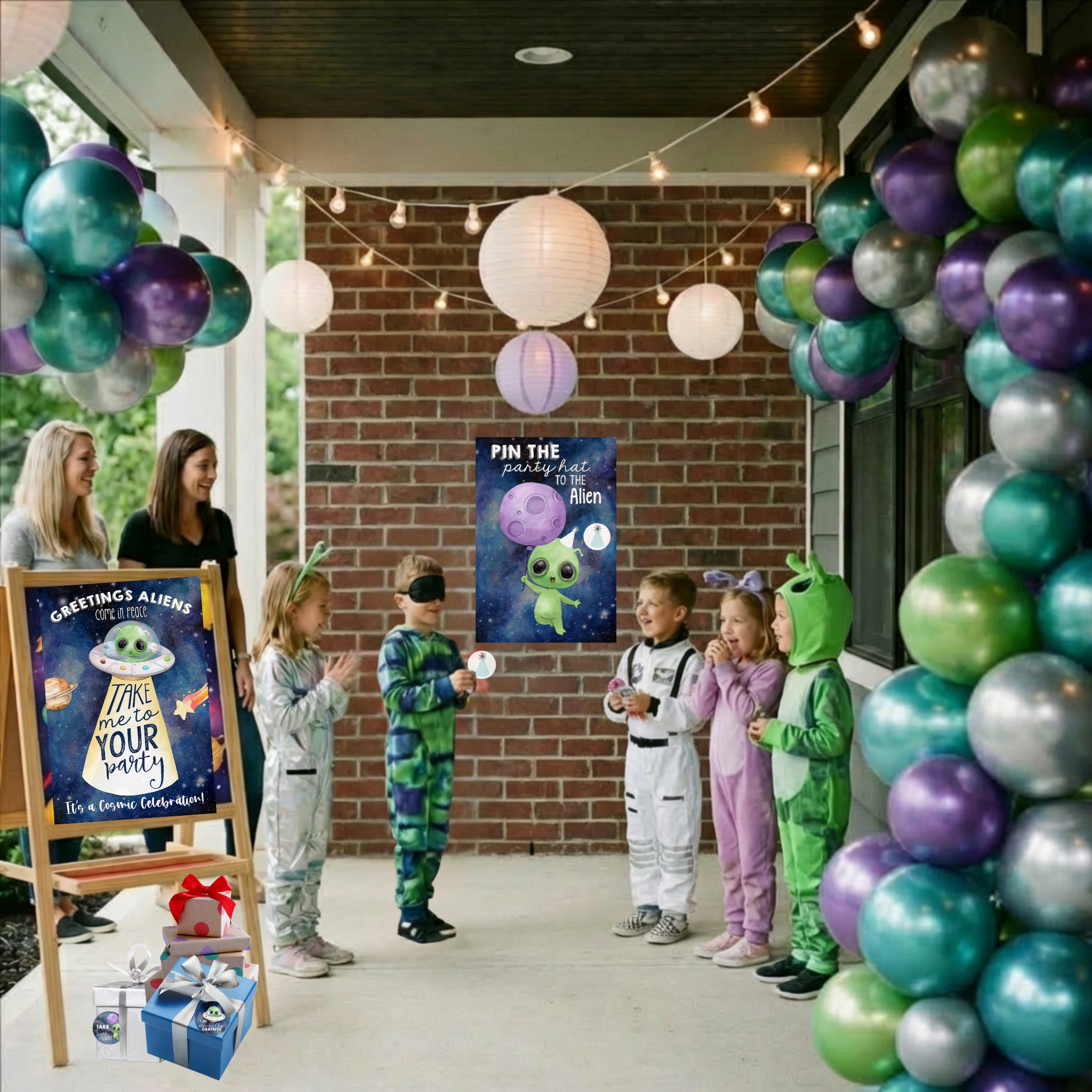 Out of This World Alien Party Bundle Kit - Digital Download 10pc