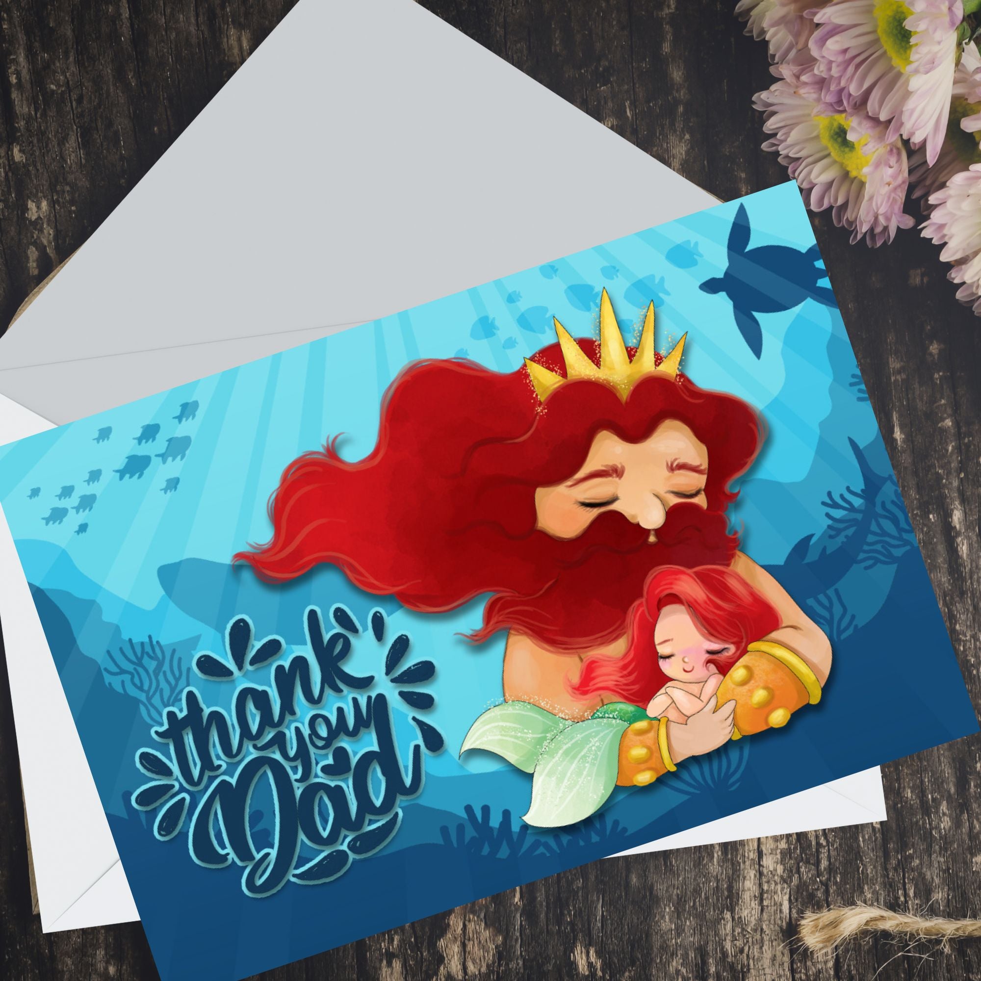 Greetings Cards for Dad Hero Themed Cartoon Stationery Note Cards Bulk Set