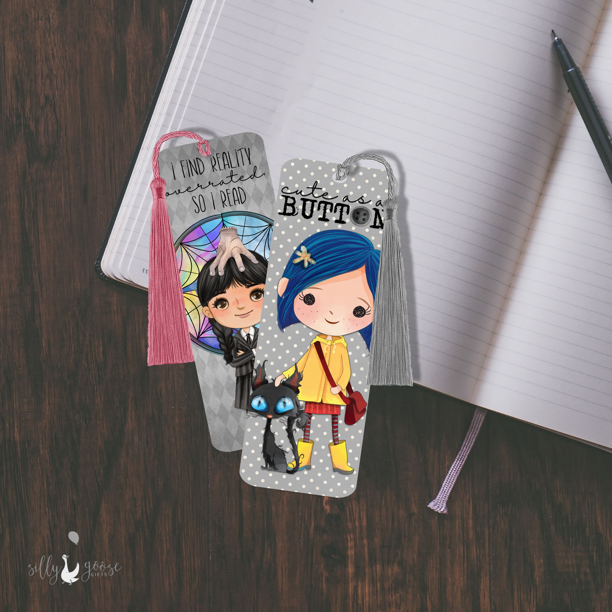 Killer Read Horror Bookmarks, Beloved Movie Themed Page Markers with Favorite Characters Set of 10