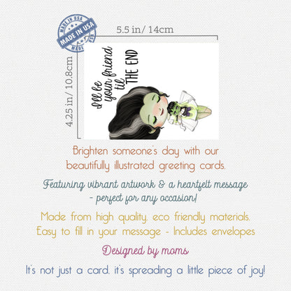 Cute Horror Movie Themed Greeting Card Set Blank All Occasion Assortment
