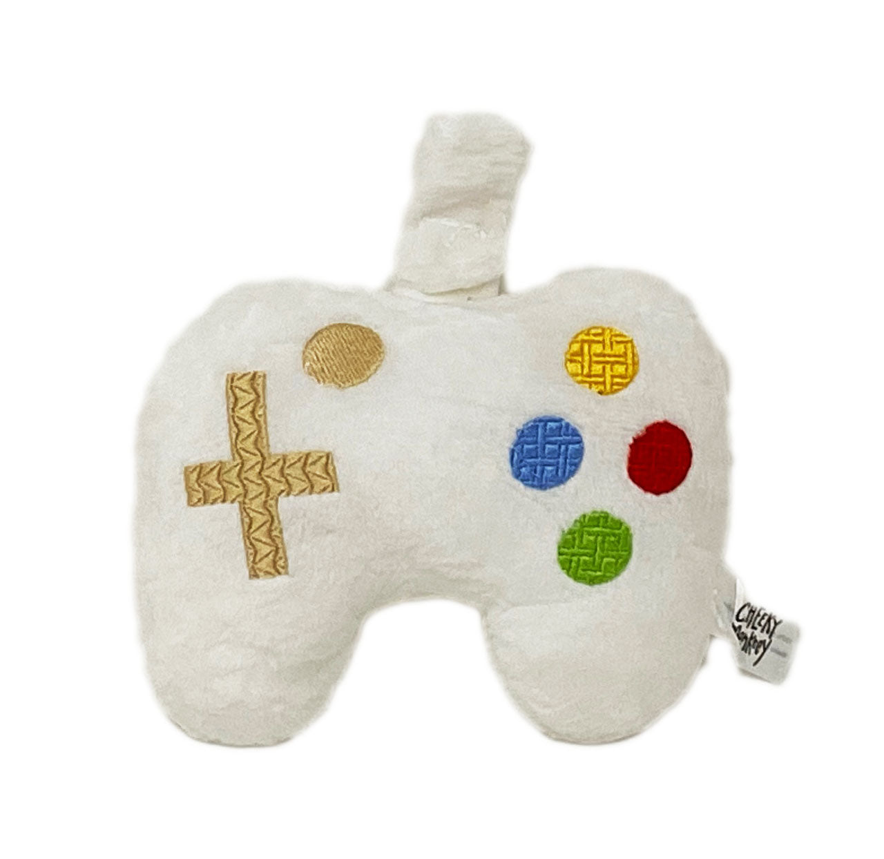 Baby Video Gamer Pacifier Clip Holder Controller Plush Toy, Stuffed Soother for Infants