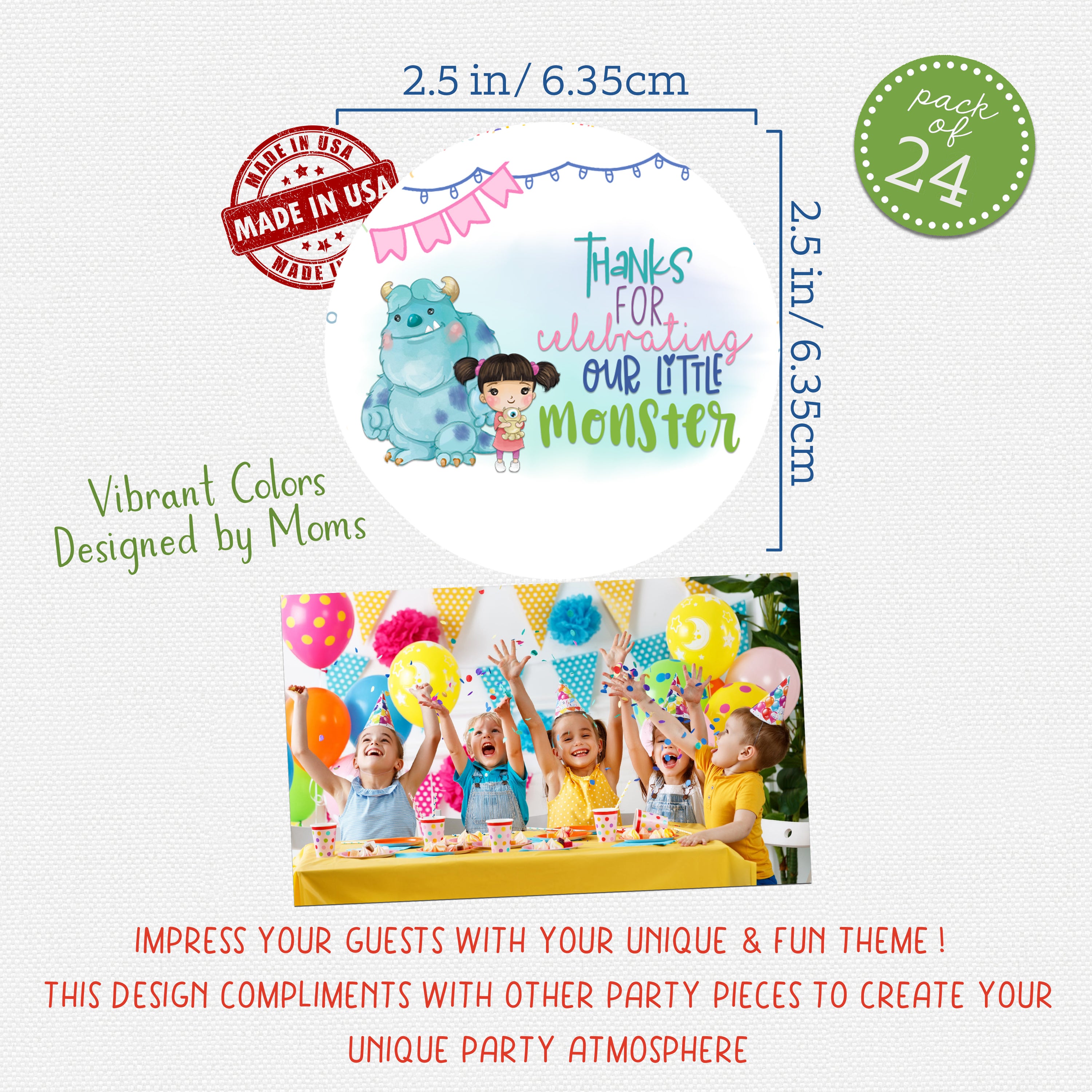 A Sweet Little Monster Is On The Way - Monsters Inc Baby Shower Character Themed Supply