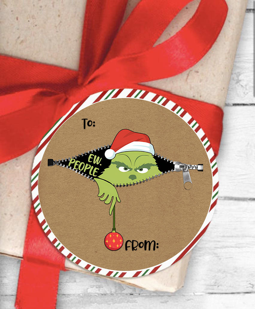 Christmas Movie Holiday Gift Tag Sticker Labels Presents Bulk Self Adhesive - Careful It's Fragile