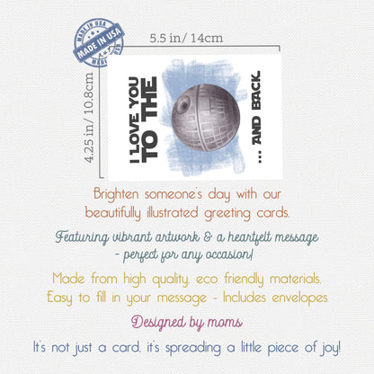 From A Galaxy Far Far Away Greeting Cards Blank All Occasion Set
