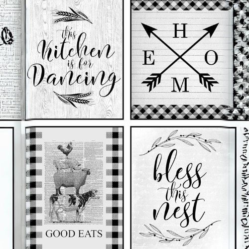Home & Family Themed Room Wall Art Print Decor