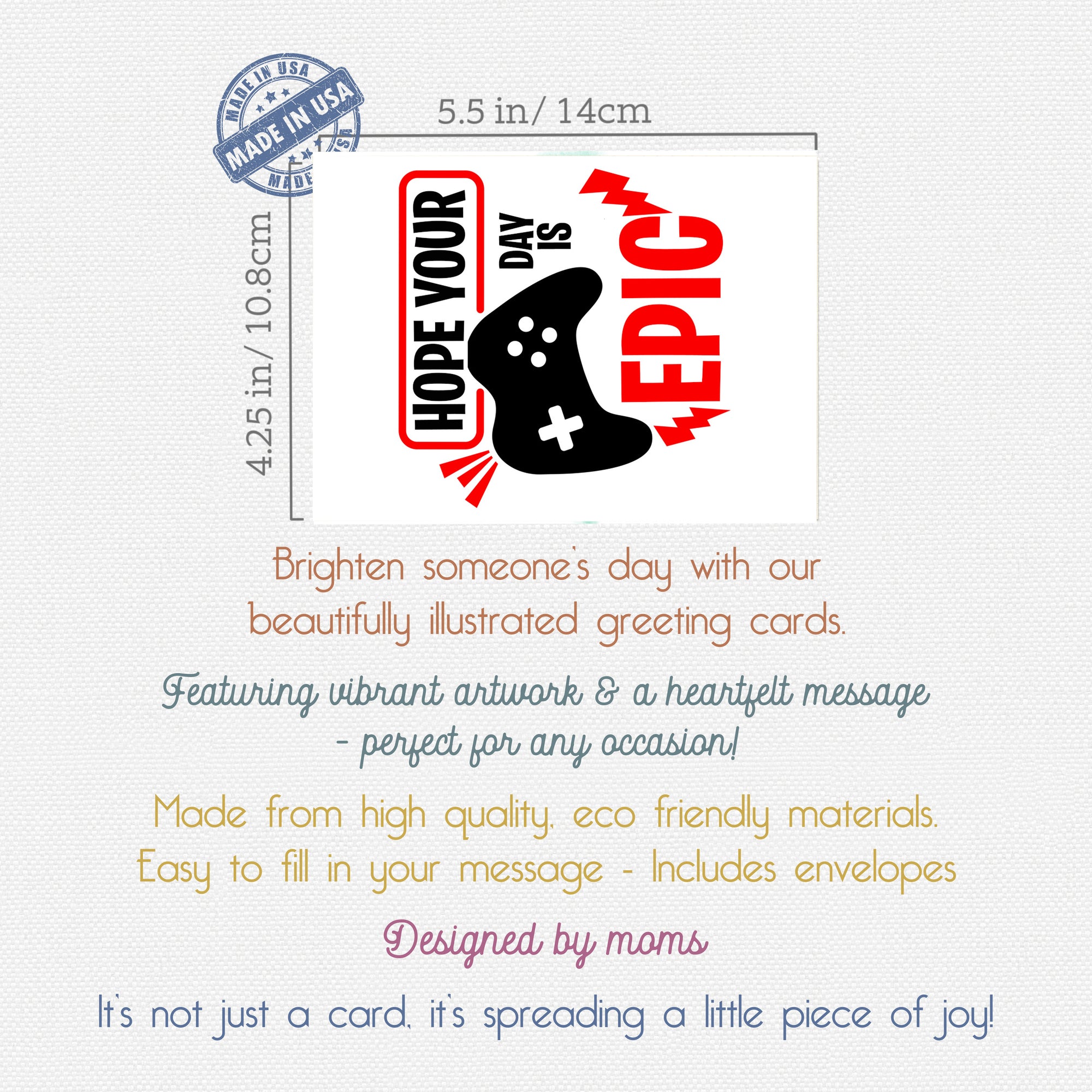 Greeting Cards For Your Video Gamer Everyday Blank Set