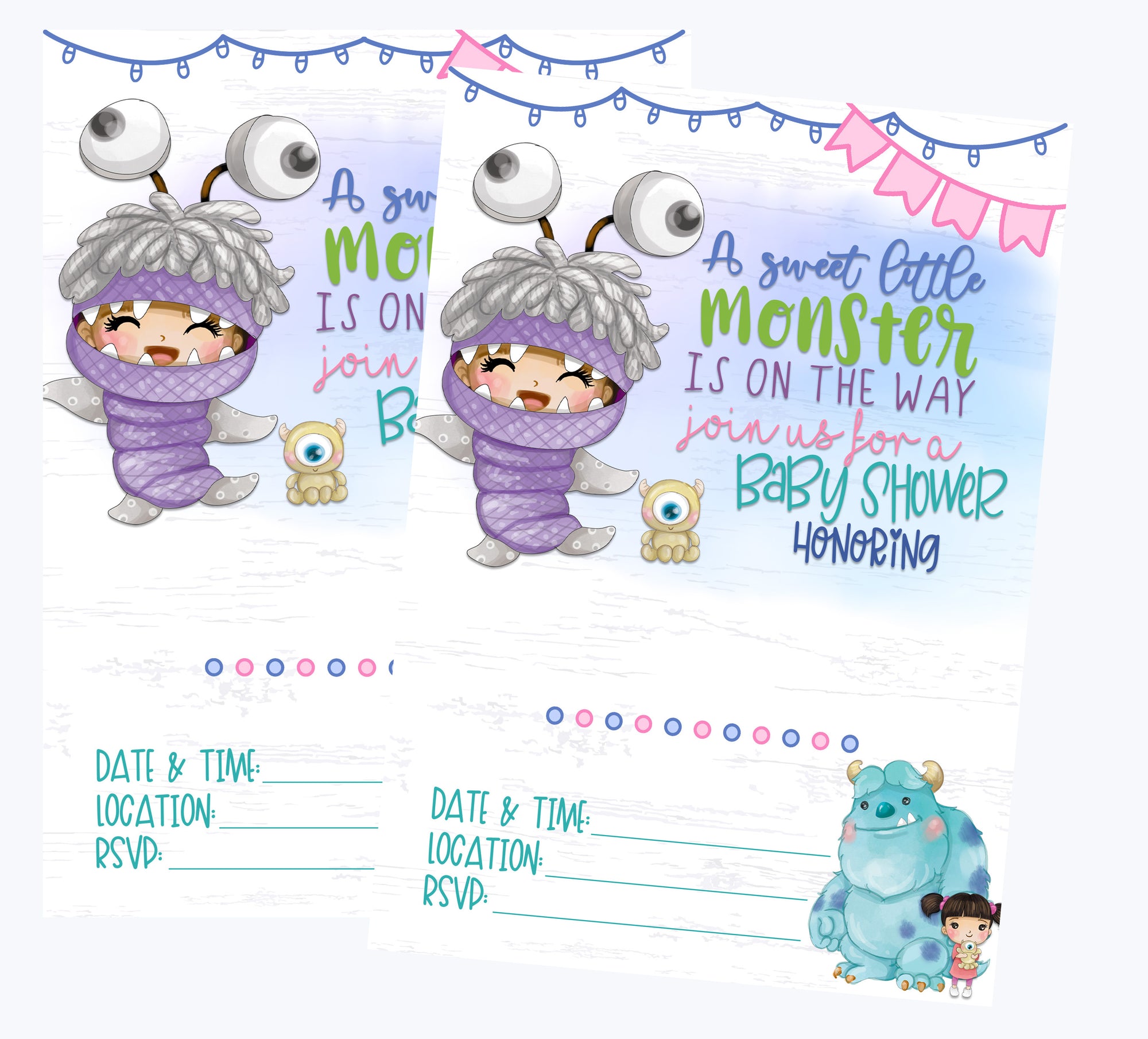 A Sweet Little Monster Is On The Way - Monsters Inc Baby Shower Character Themed Supply