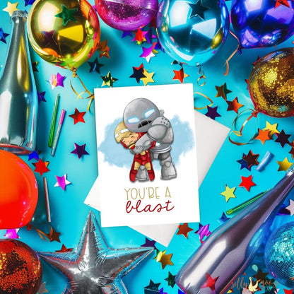 Superhero Greeting Card Set Blank All Occasion Assortment